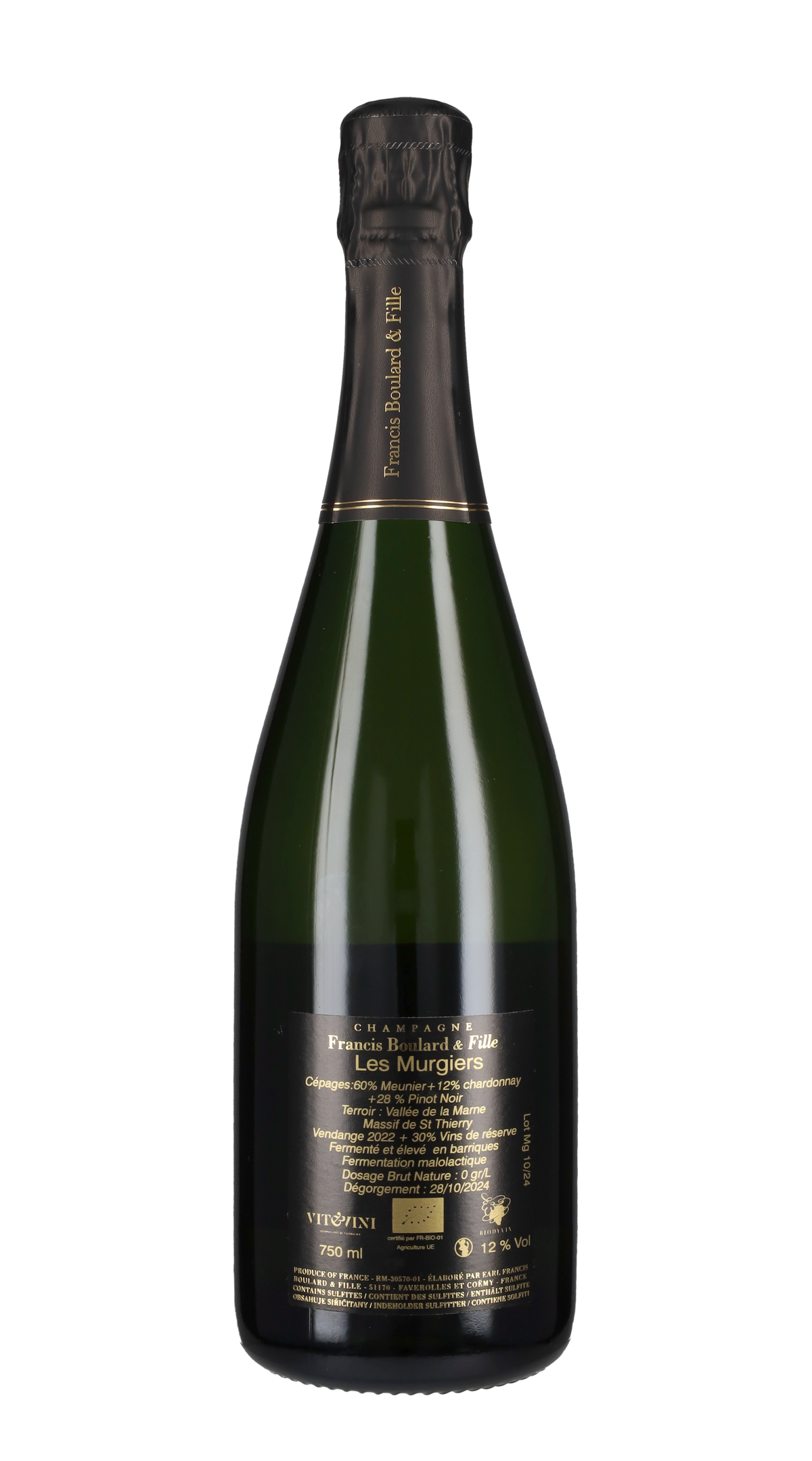 Champagne Brut Nature 'Les Murgiers' Francis Boulard 2022