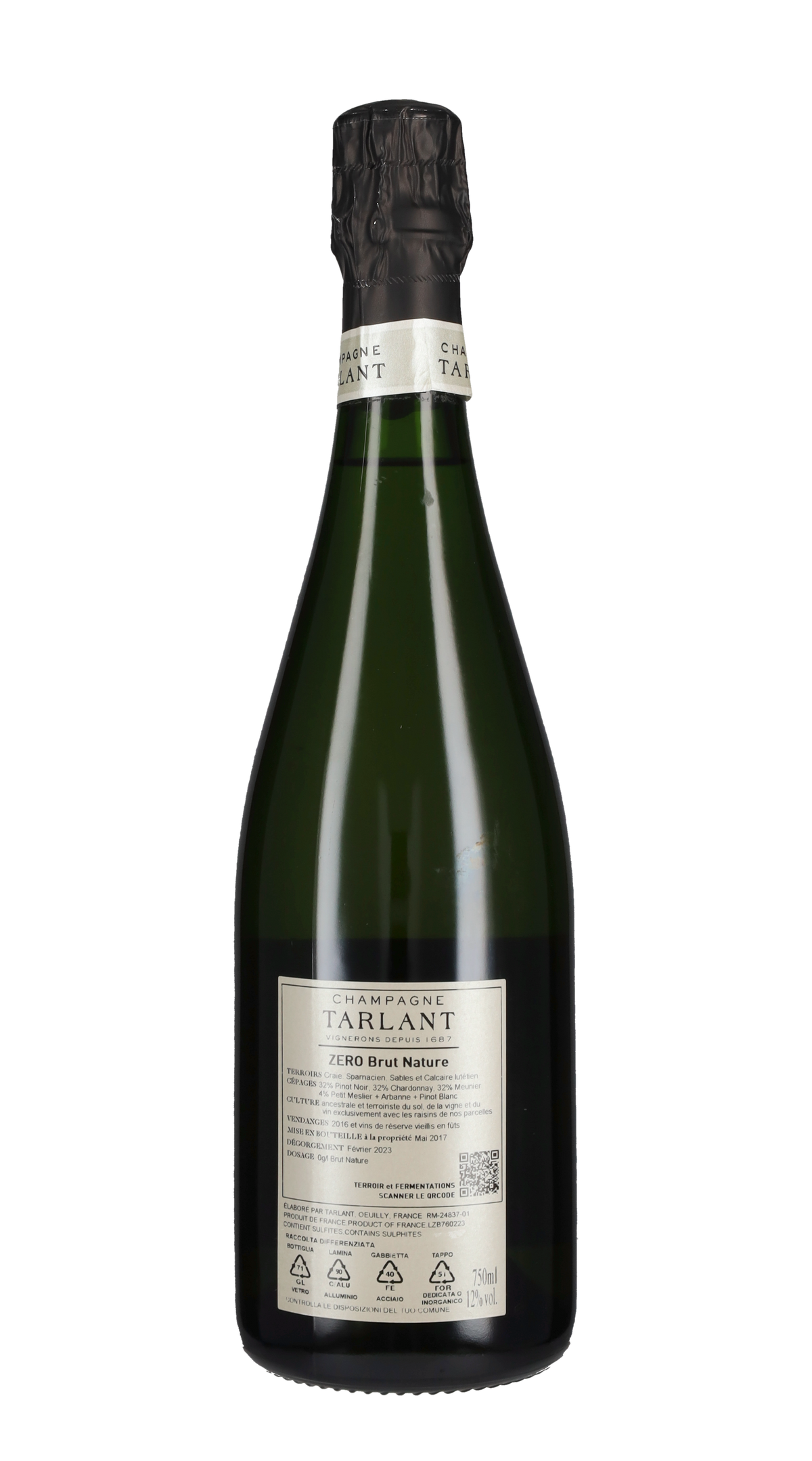 Champagne Brut Nature 'Zero' Tarlant