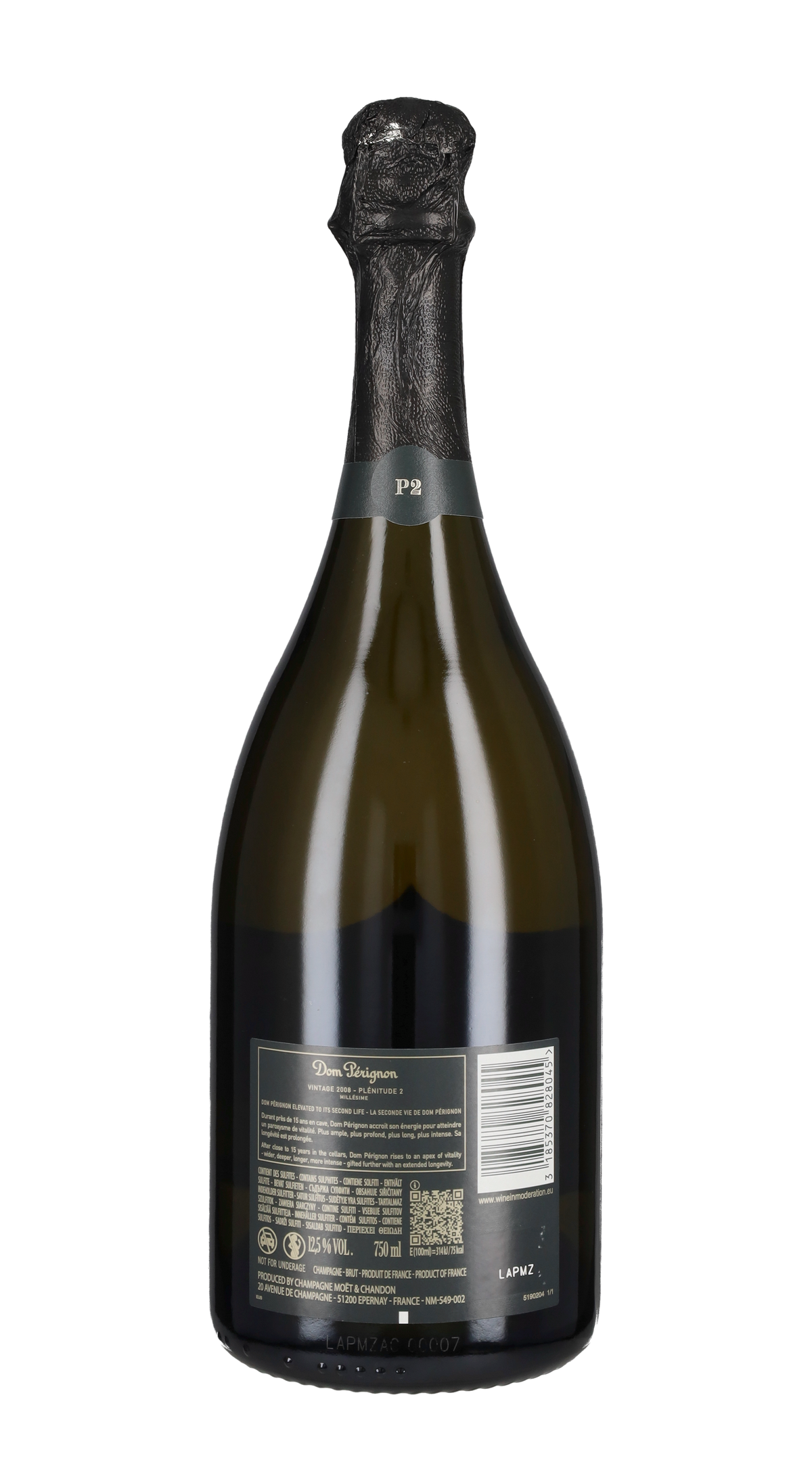 Champagne Brut 'P2' Dom Perignon 2008