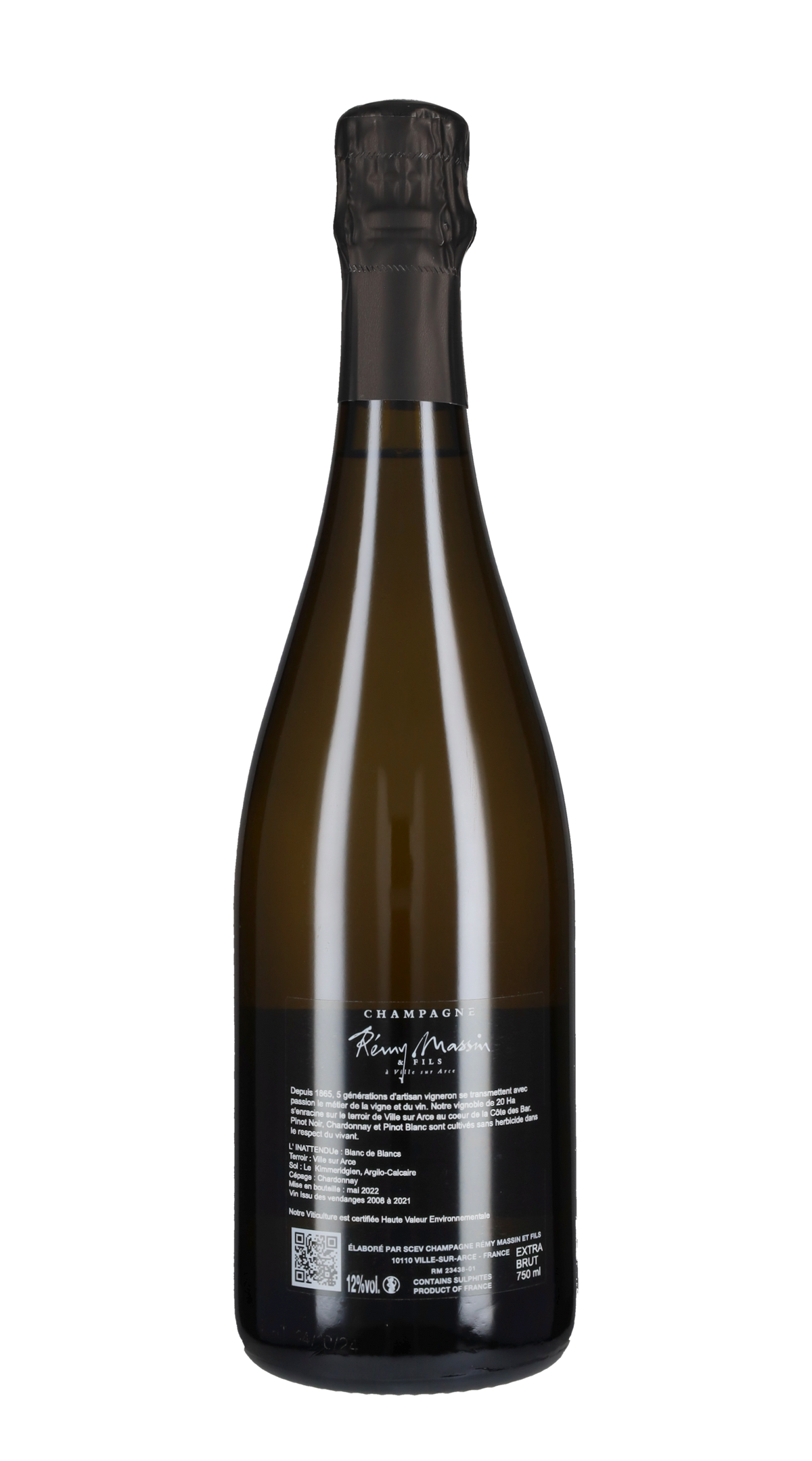 Champagne Extra Brut Blanc de Blancs 'L'Inattendue' Remy Massin