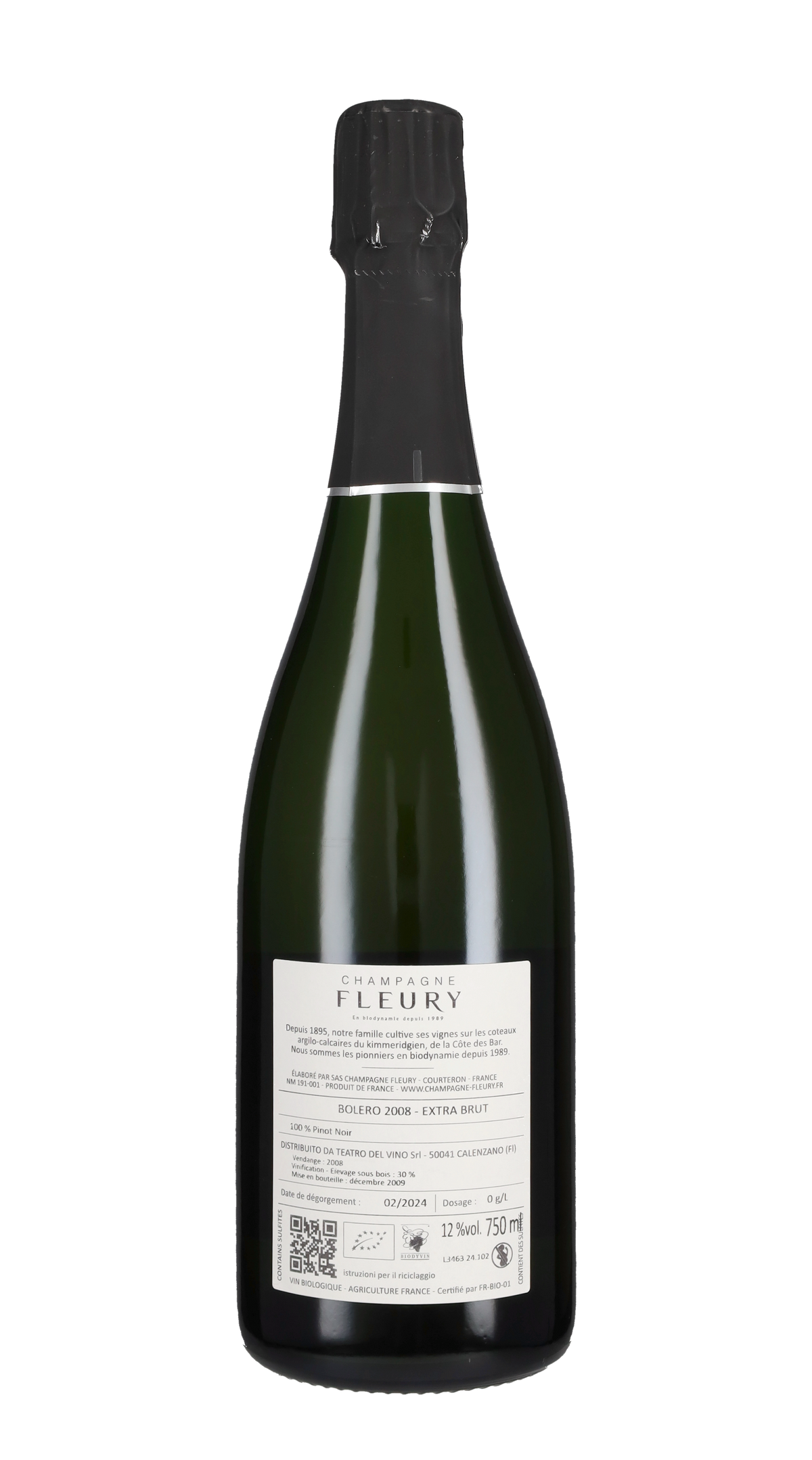 Champagne Extra Brut 'Bolero' Fleury 2008