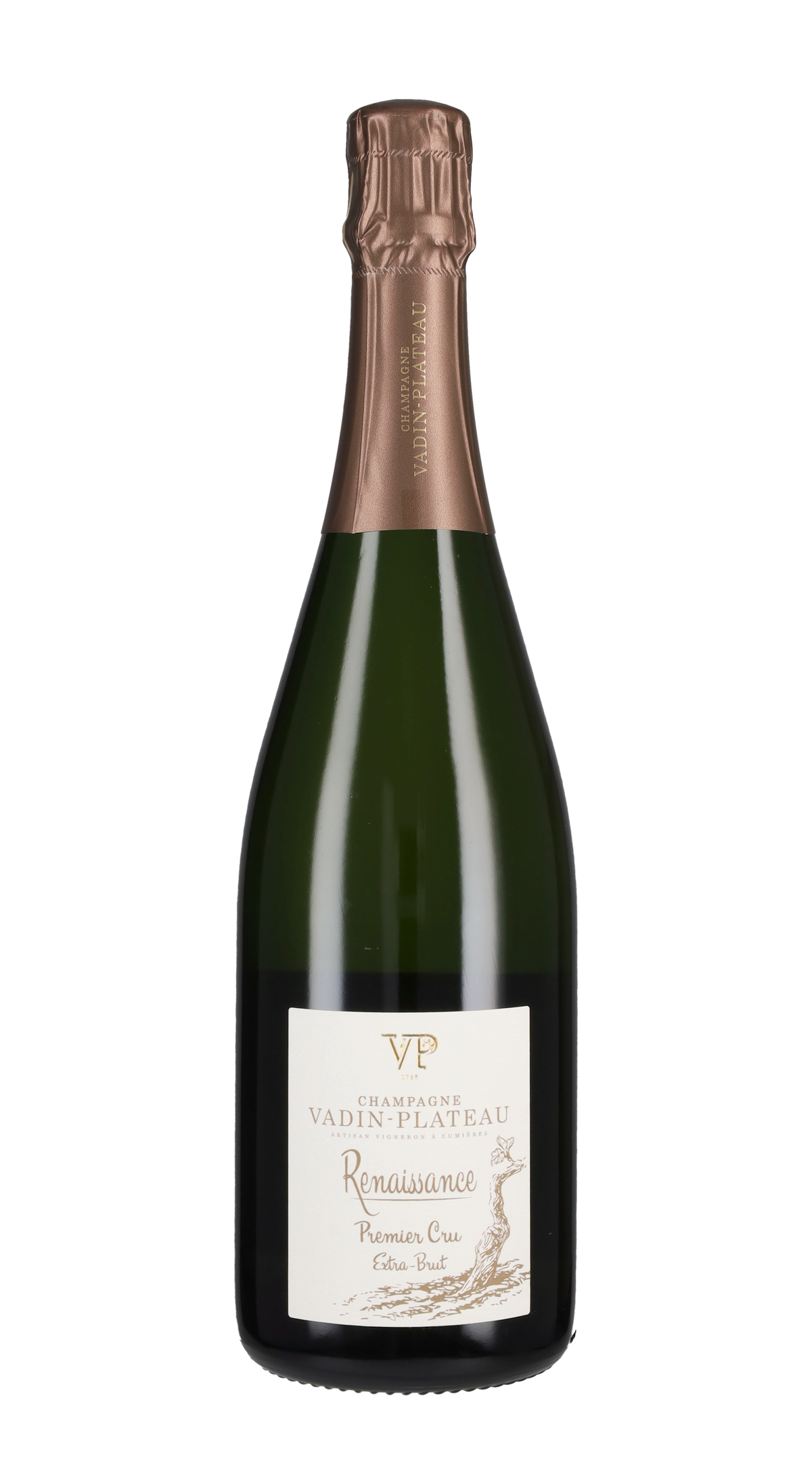 Champagne Extra Brut Premier Cru 'Reinassance' Vadin Plateau