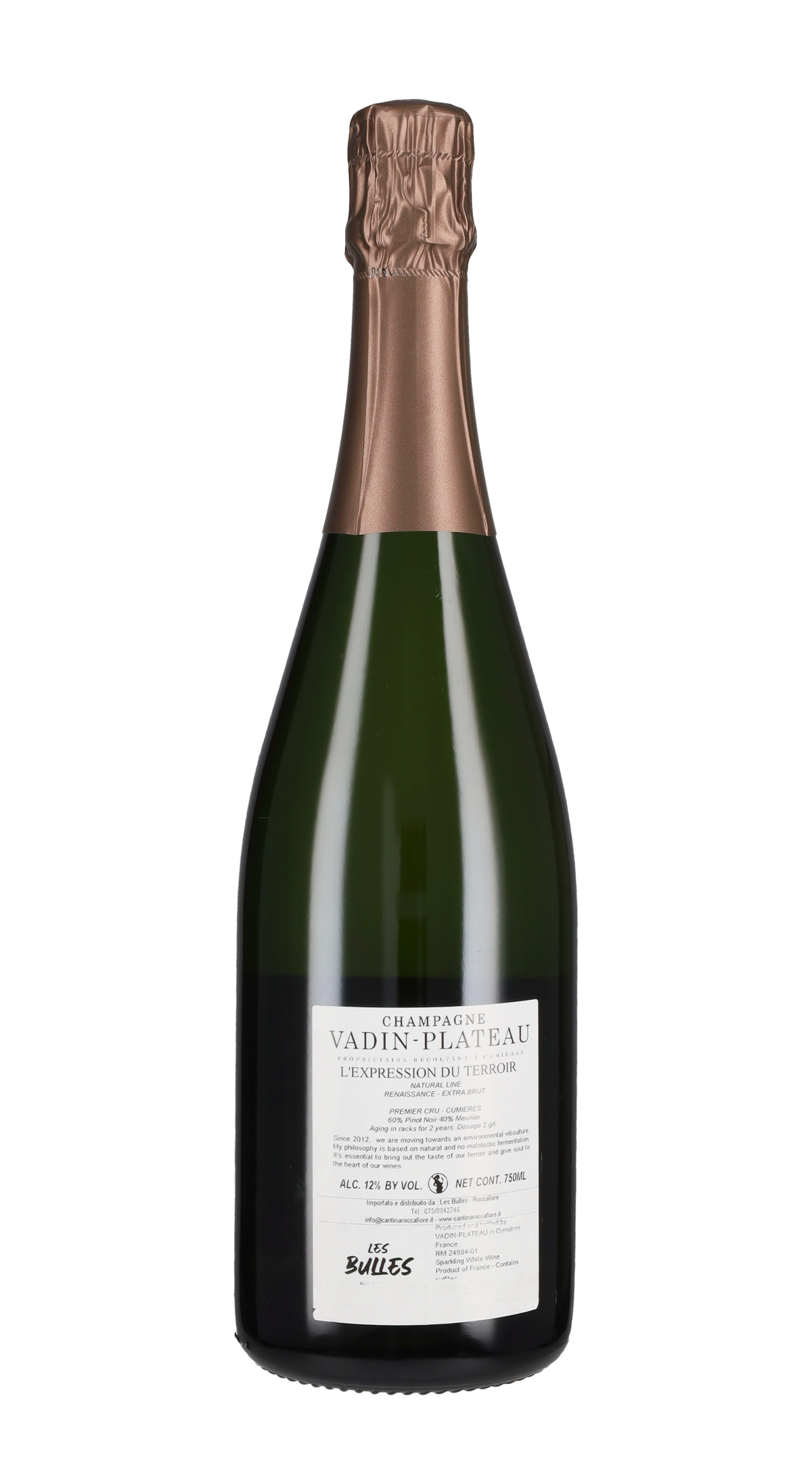 Champagne Extra Brut Premier Cru 'Reinassance' Vadin Plateau