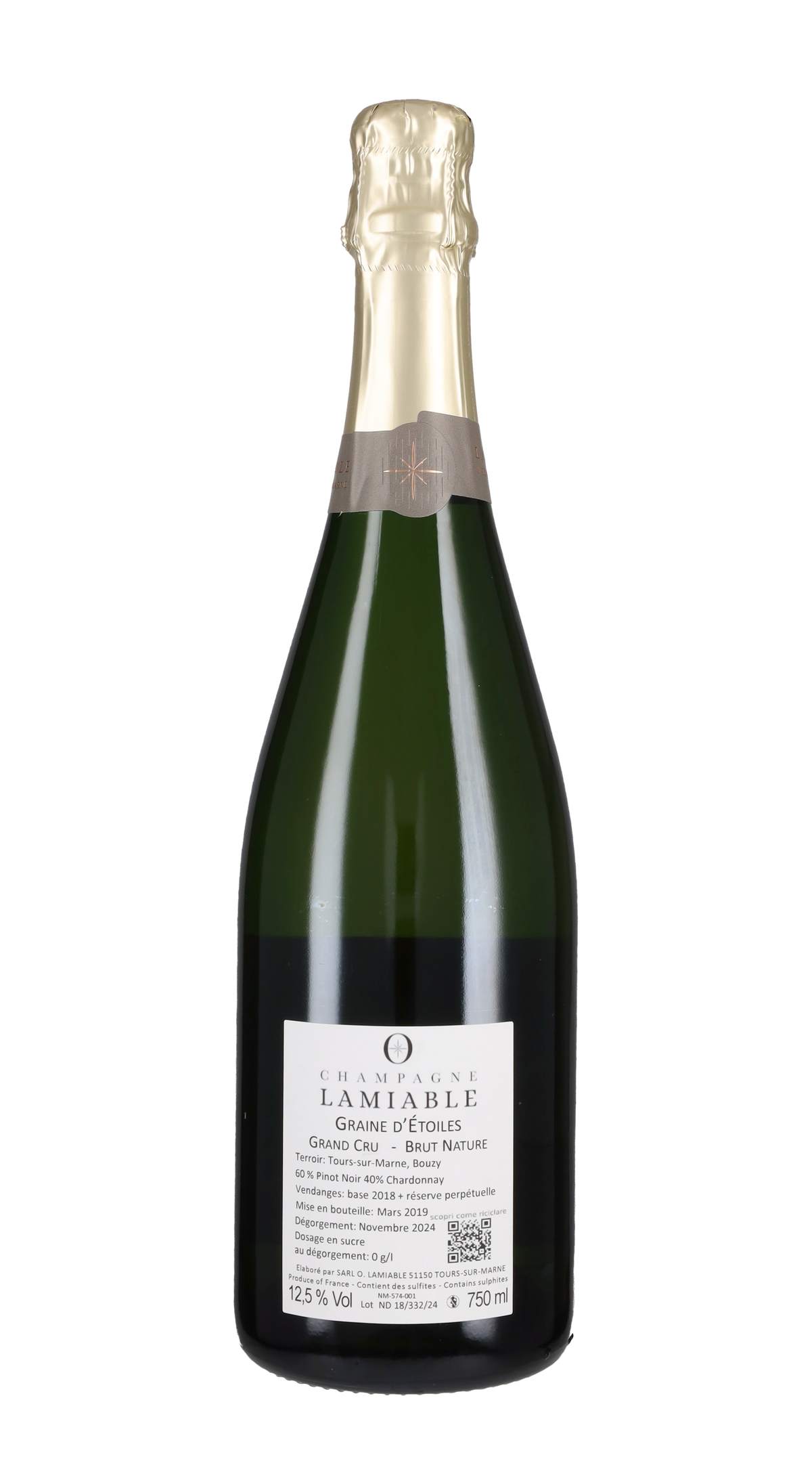 Champagne Nature Grand Cru 'Graine d'Etoile' Lamiable