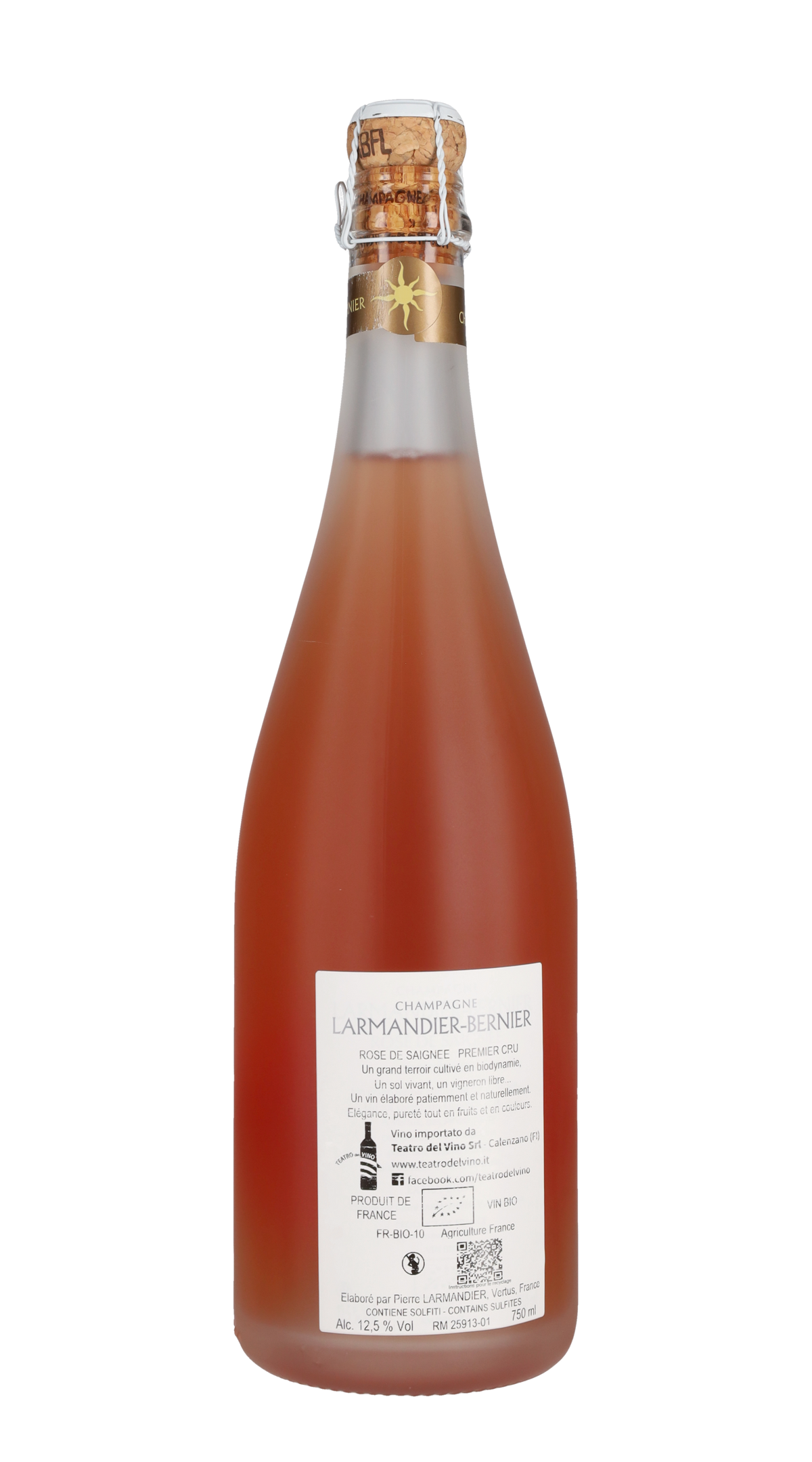 Champagne Rosé de Saignée Extra Brut Larmandier Bernier