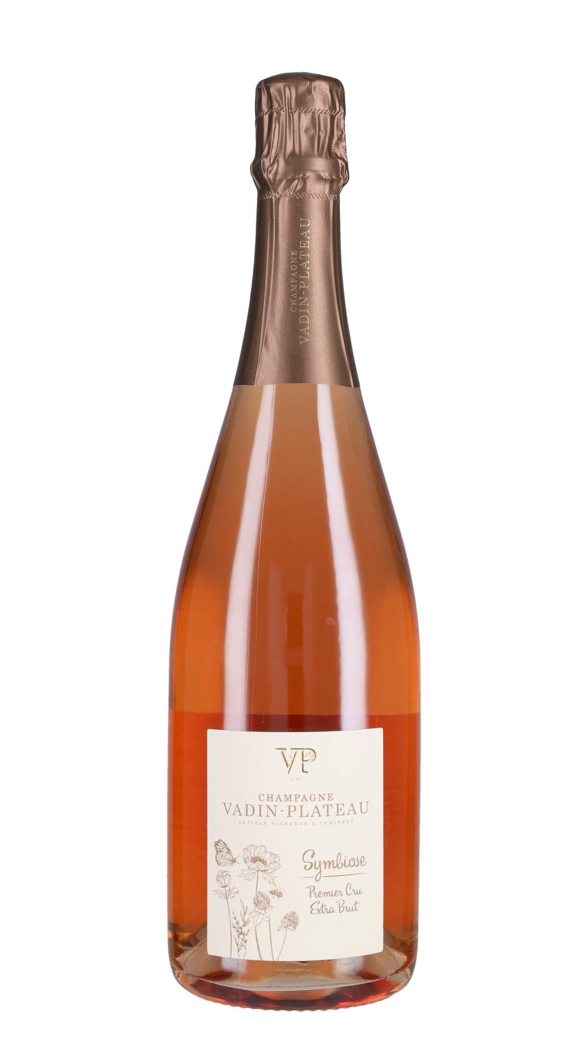 Champagne Rosé Extra Brut Premier Cru 'Symbiose' Vadin Plateau