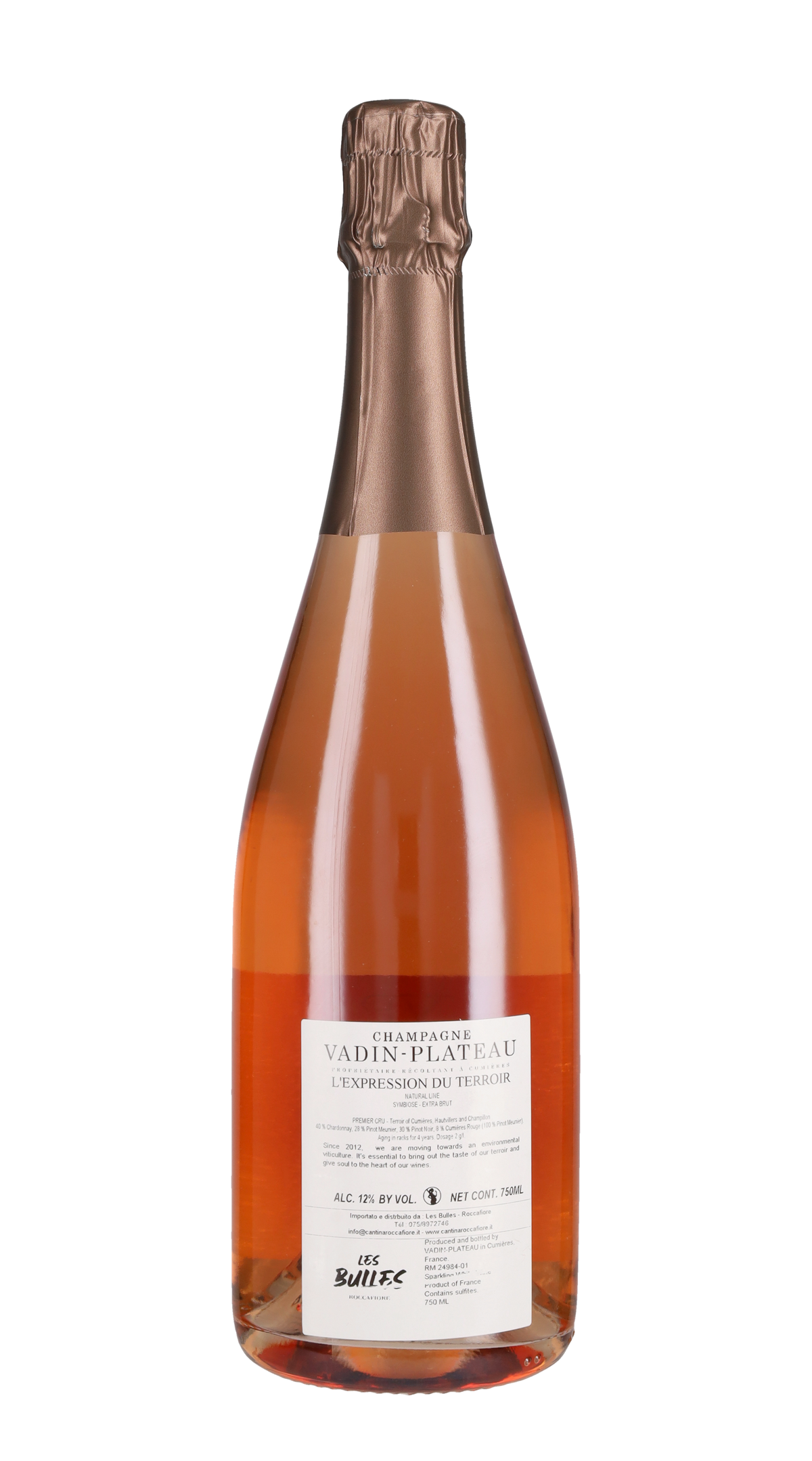 Champagne Rosé Extra Brut Premier Cru 'Symbiose' Vadin Plateau