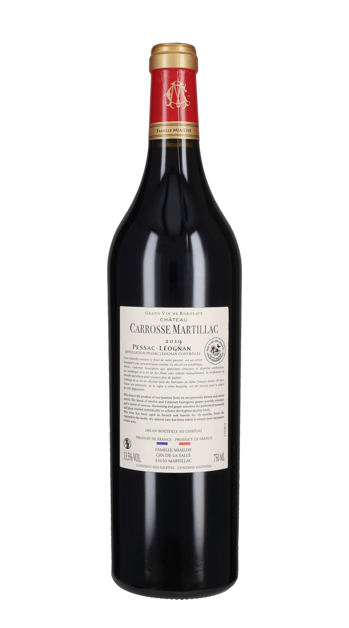 Château Carrosse Martillac 2019