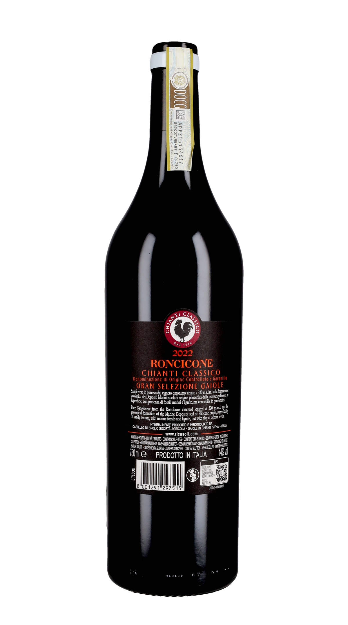 Chianti Classico Gran Selezione 'Roncicone' Ricasoli 2022