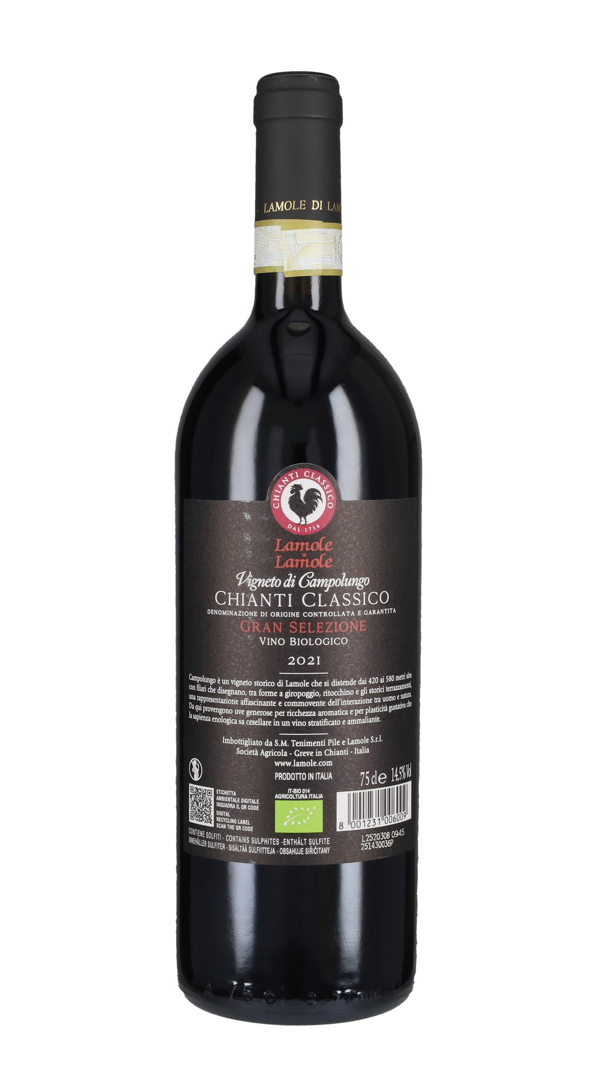 Chianti Classico Gran Selezione 'Vigneto di Campolungo' Lamole 2021