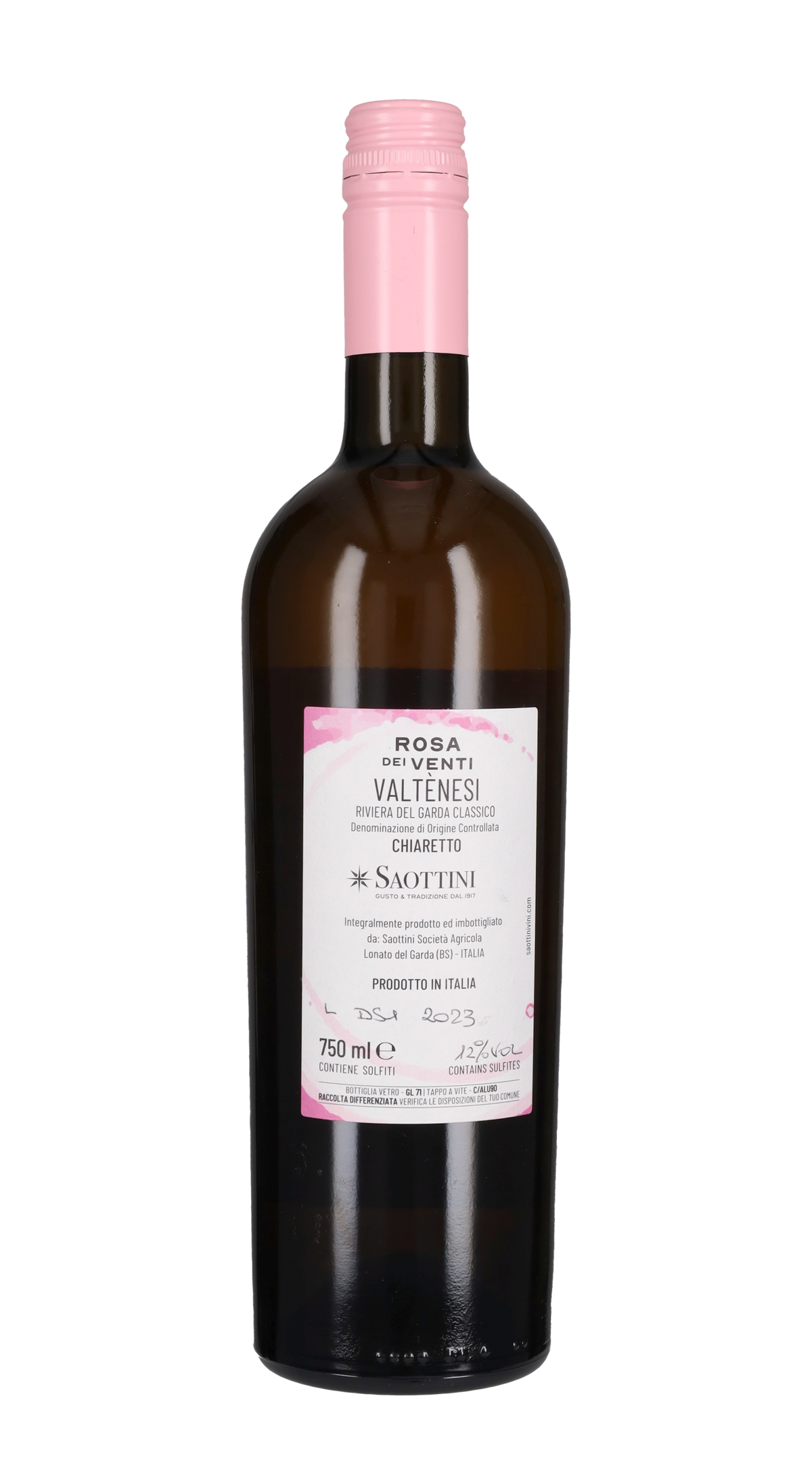Chiaretto del Garda 'Rosa dei Venti' Saottini 2023 
