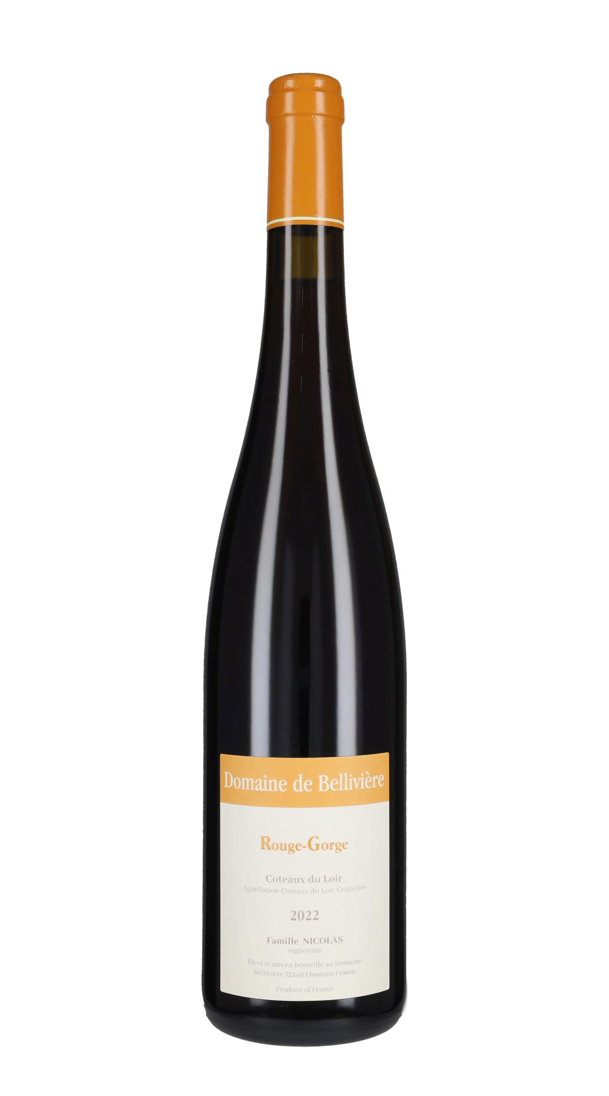 Coteaux du Loir  Rouge 'Gorge' Domaine de Belliviere 2022