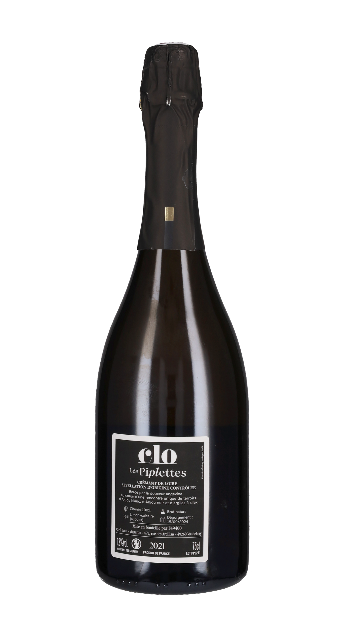 Cremant de Loire 'Piplettes' Domaine Clo