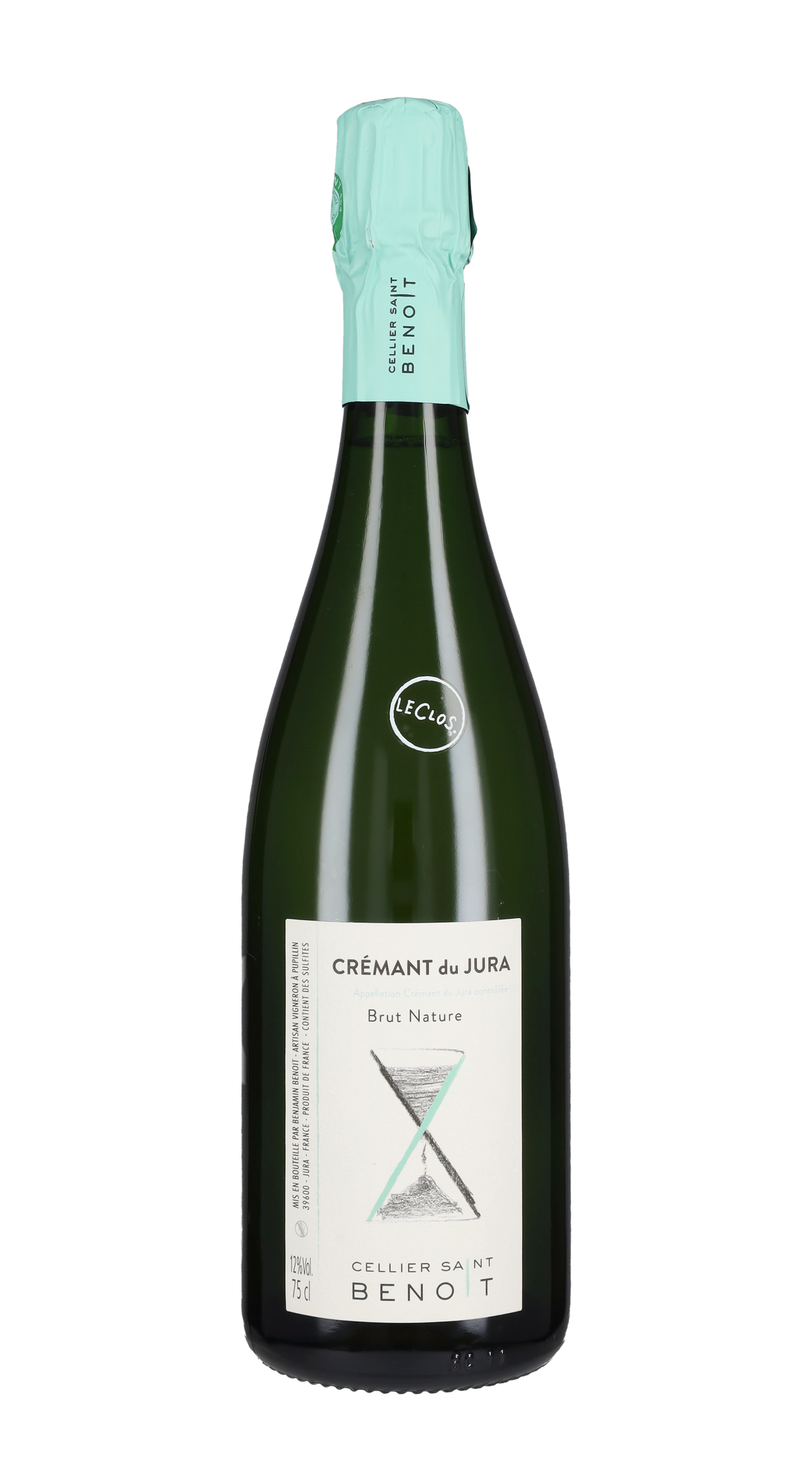 Cremant du Jura Nature 'Courbes Rais' Cellier Saint Benoit 2022