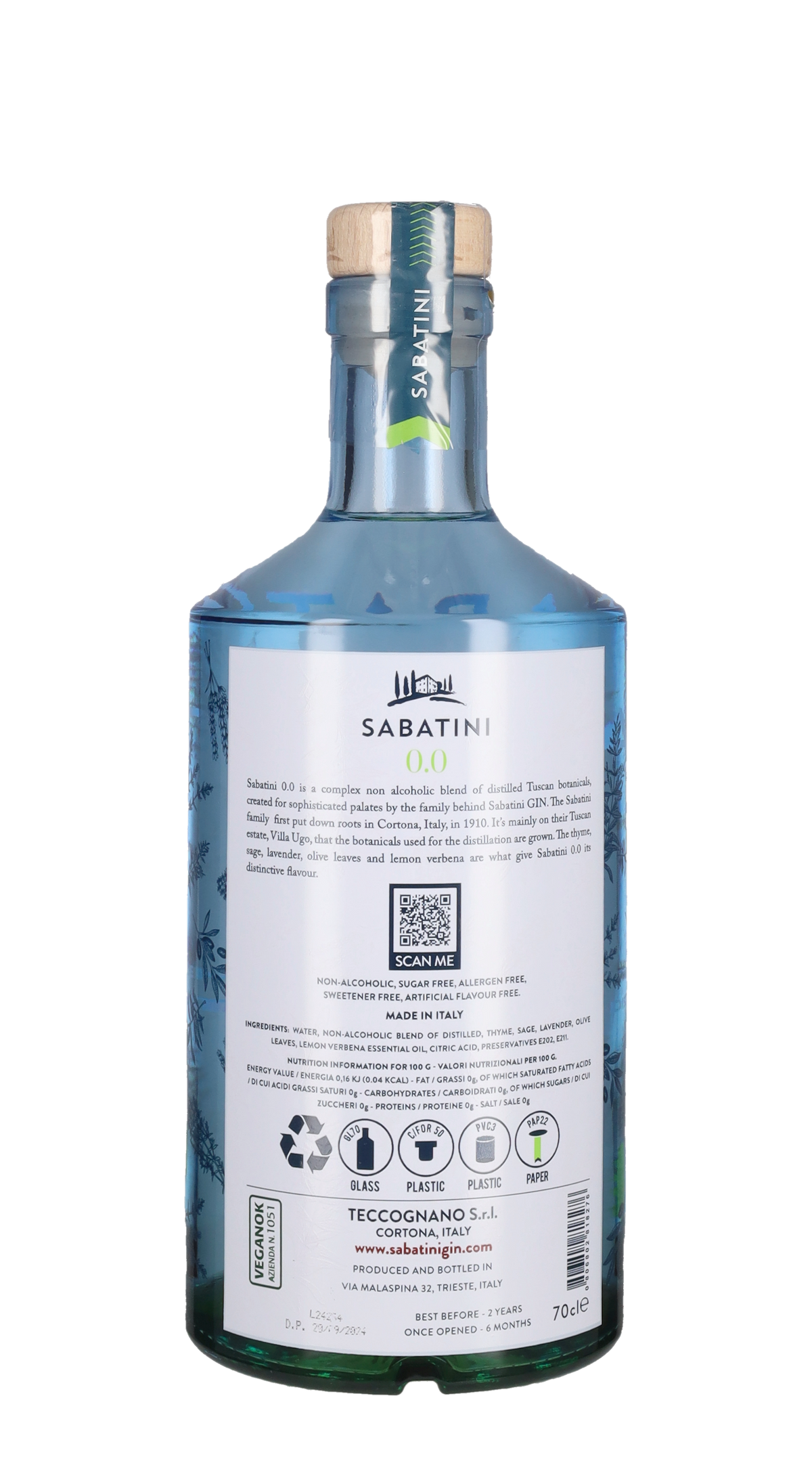 Distillato Analcolico 'Sabatini 0.0' Sabatini