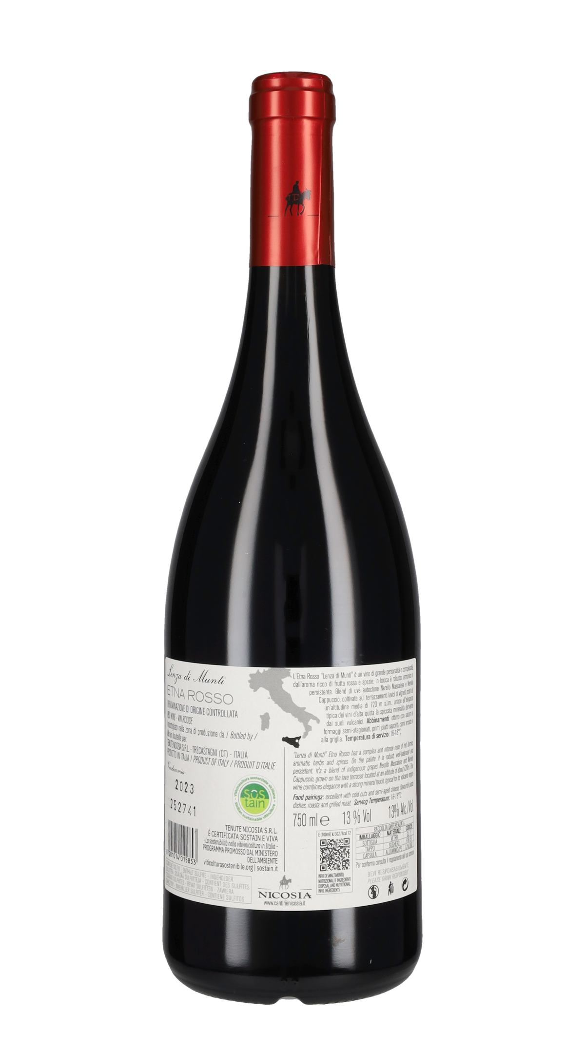 Etna Rosso 'Lenza di Munti 720 slm' Nicosia 2023