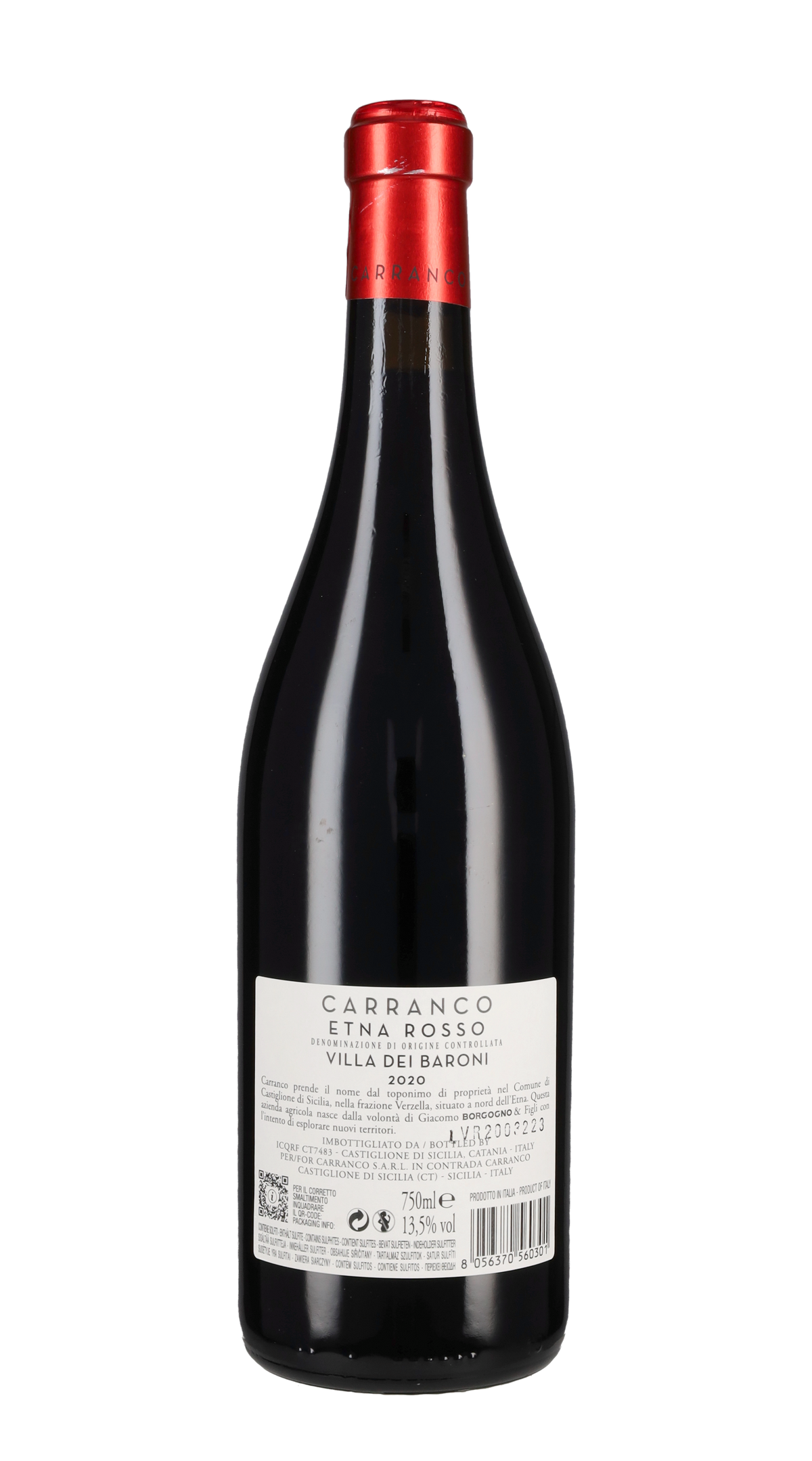 Etna Rosso 'Villa Baroni' Carranco 2020