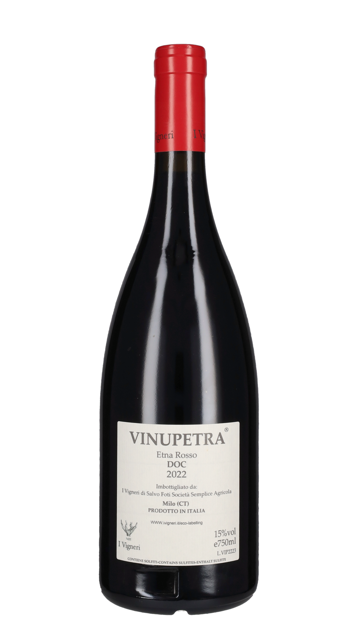 Etna Rosso 'Vinupetra' I Vigneri 2022