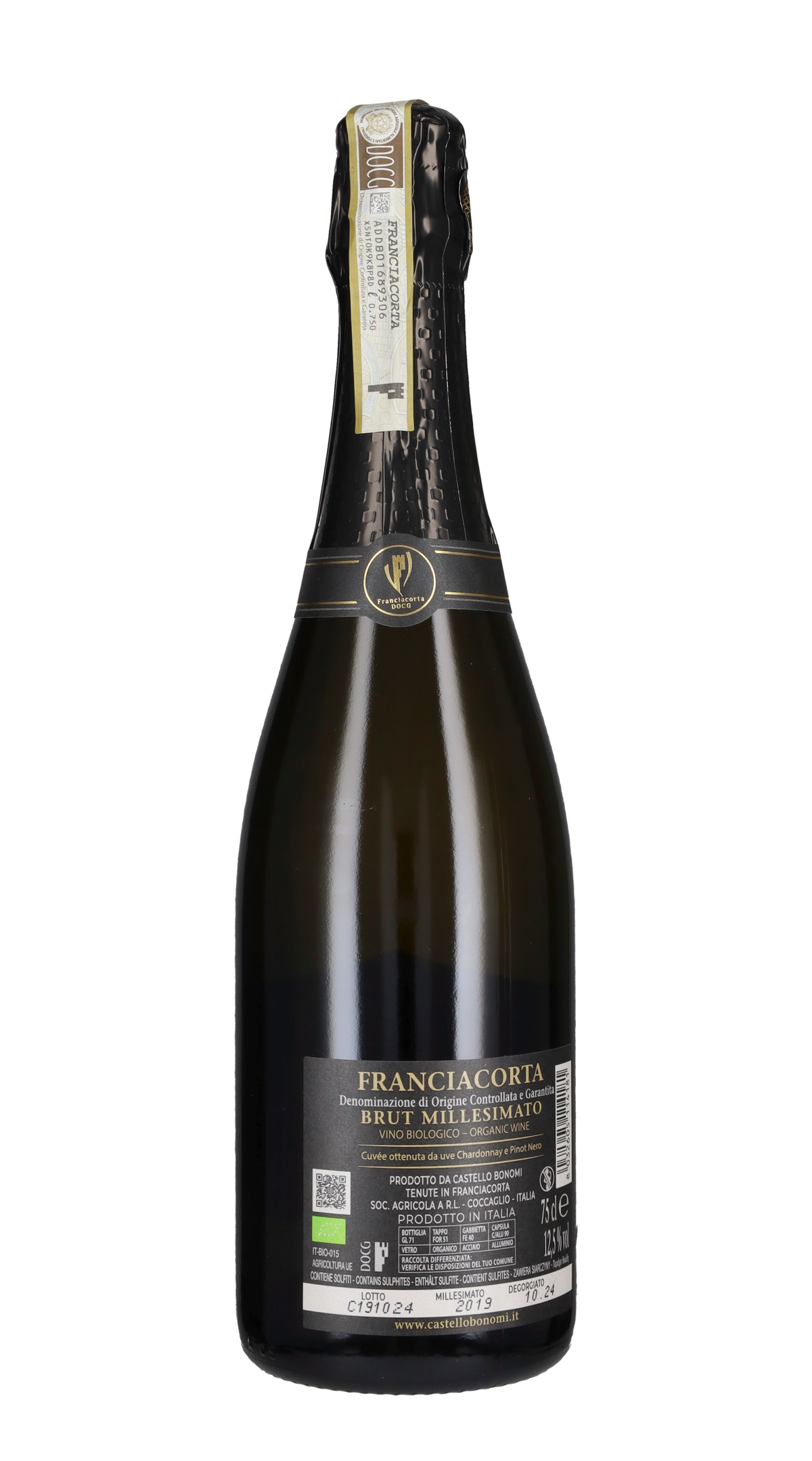 Franciacorta Brut 'Cru Perdu' Millesimato Castello Bonomi 2019