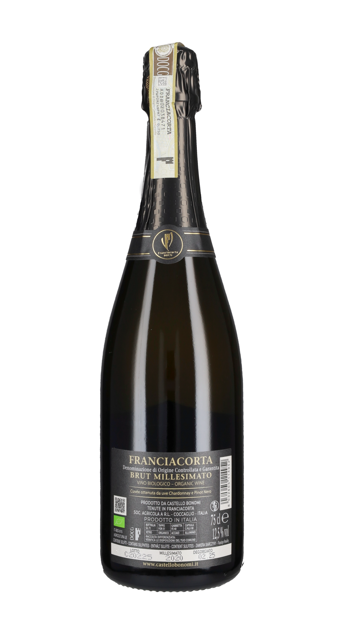 Franciacorta Brut 'Cru Perdu' Millesimato Castello Bonomi 2020