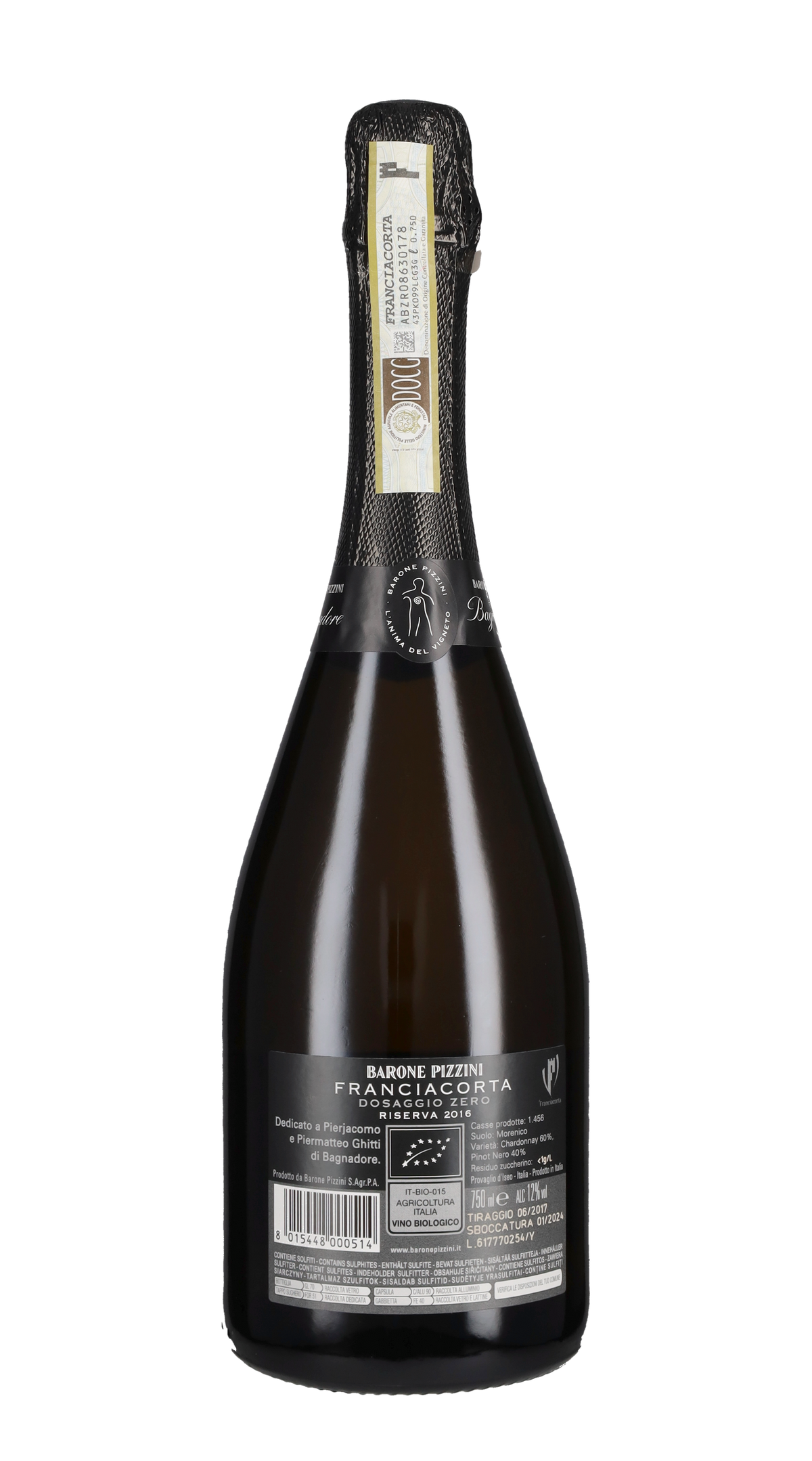 Franciacorta Pas Dosé Riserva 'Bagnadore' Barone Pizzini 2017