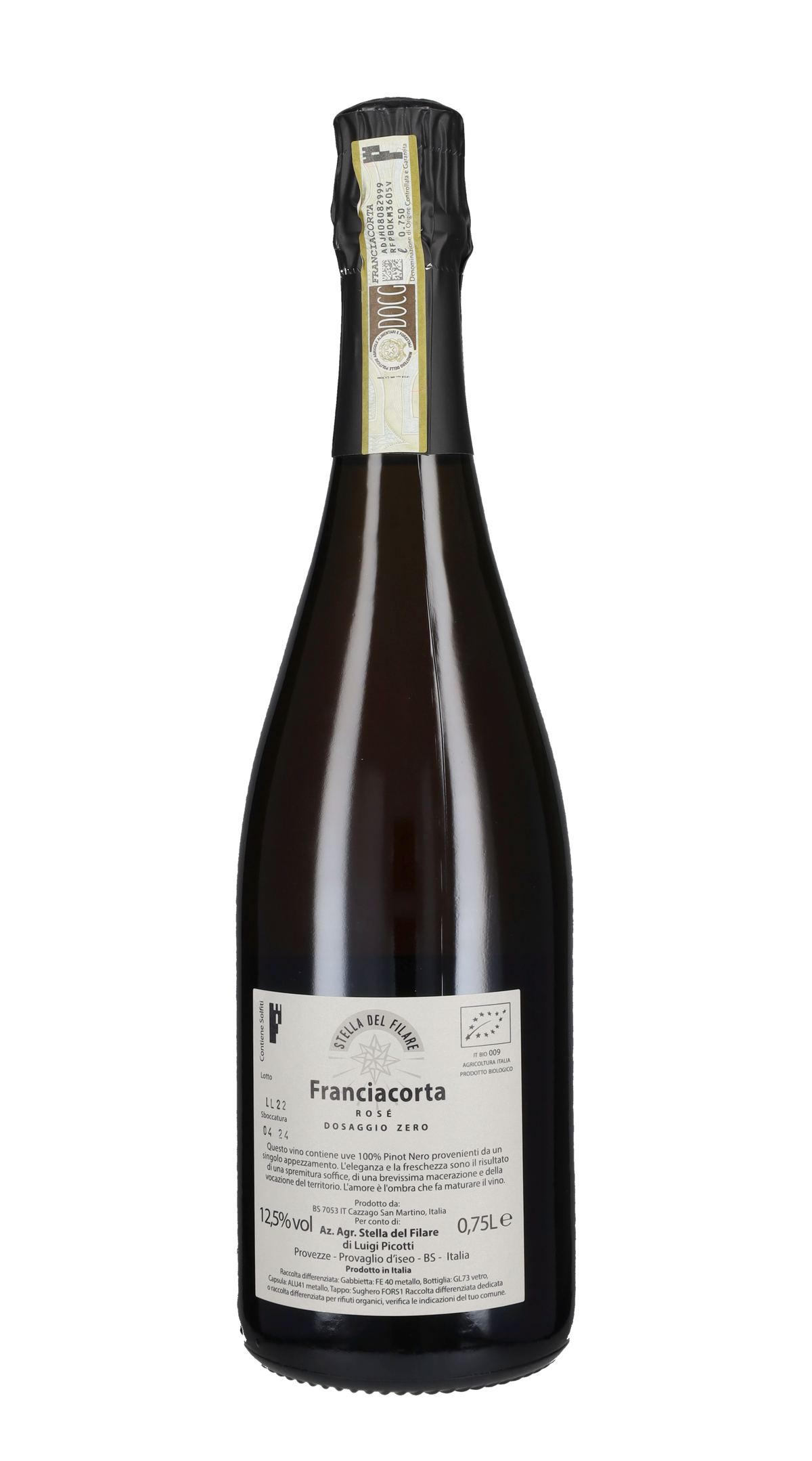Franciacorta Rosé Dosaggio Zero Stella del Filare