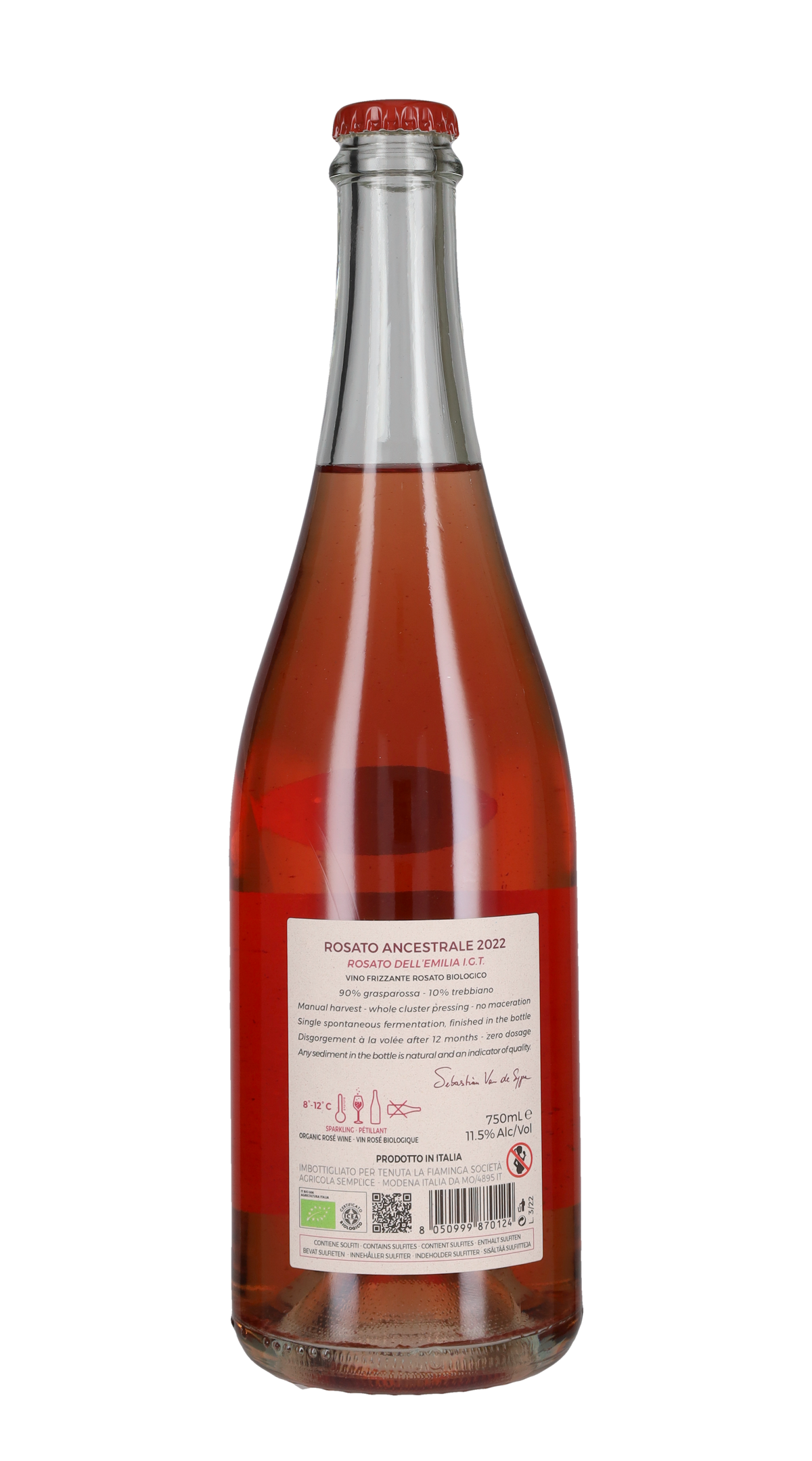 Frizzante Ancestrale Rosato Van de Sype 2022