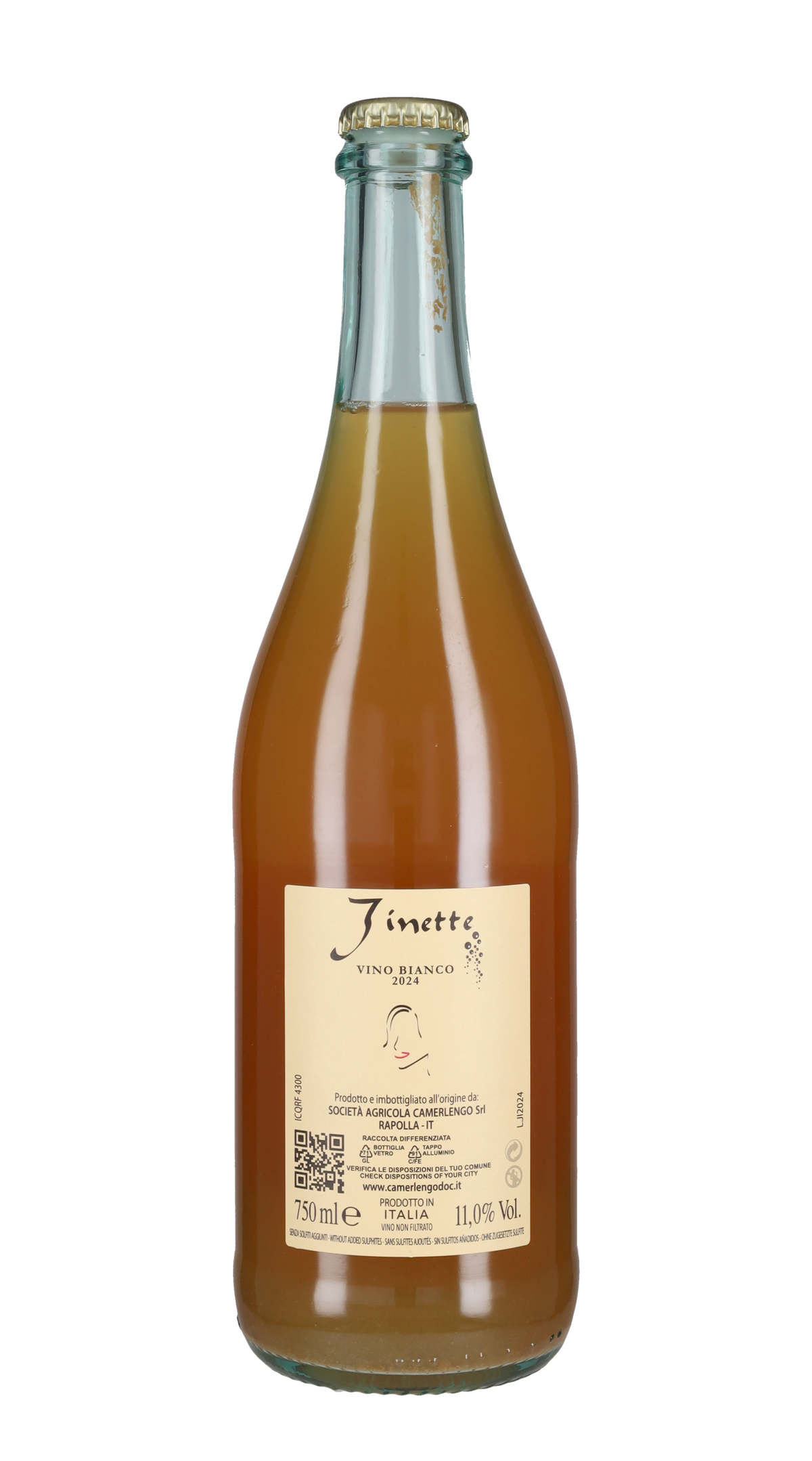 Frizzante Bianco 'Jinette' Camerlengo 2024