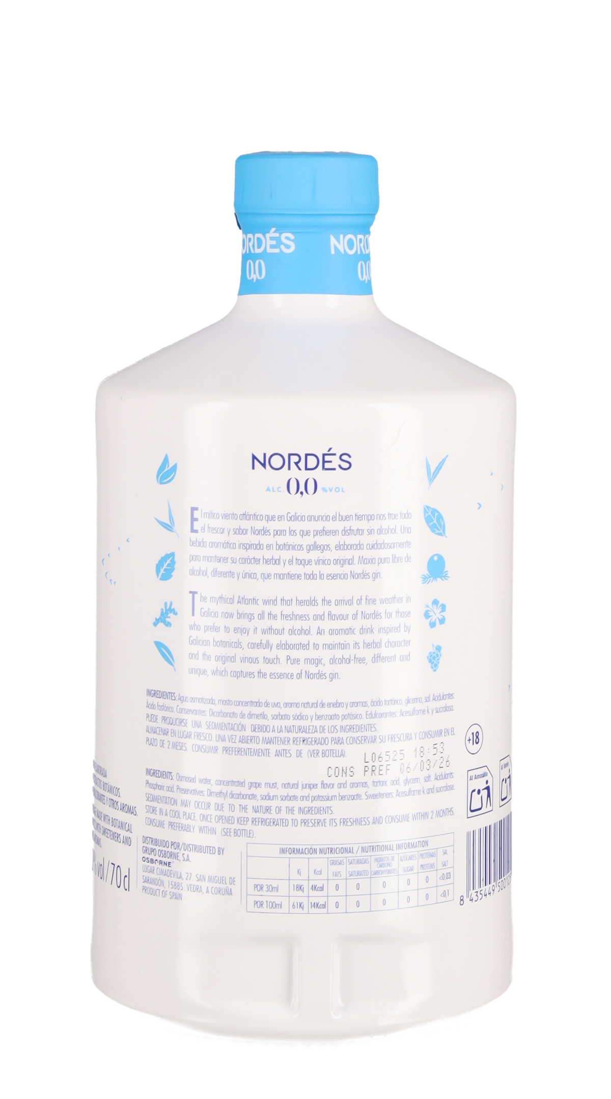 Gin Alcol Free '0.0' Nordés