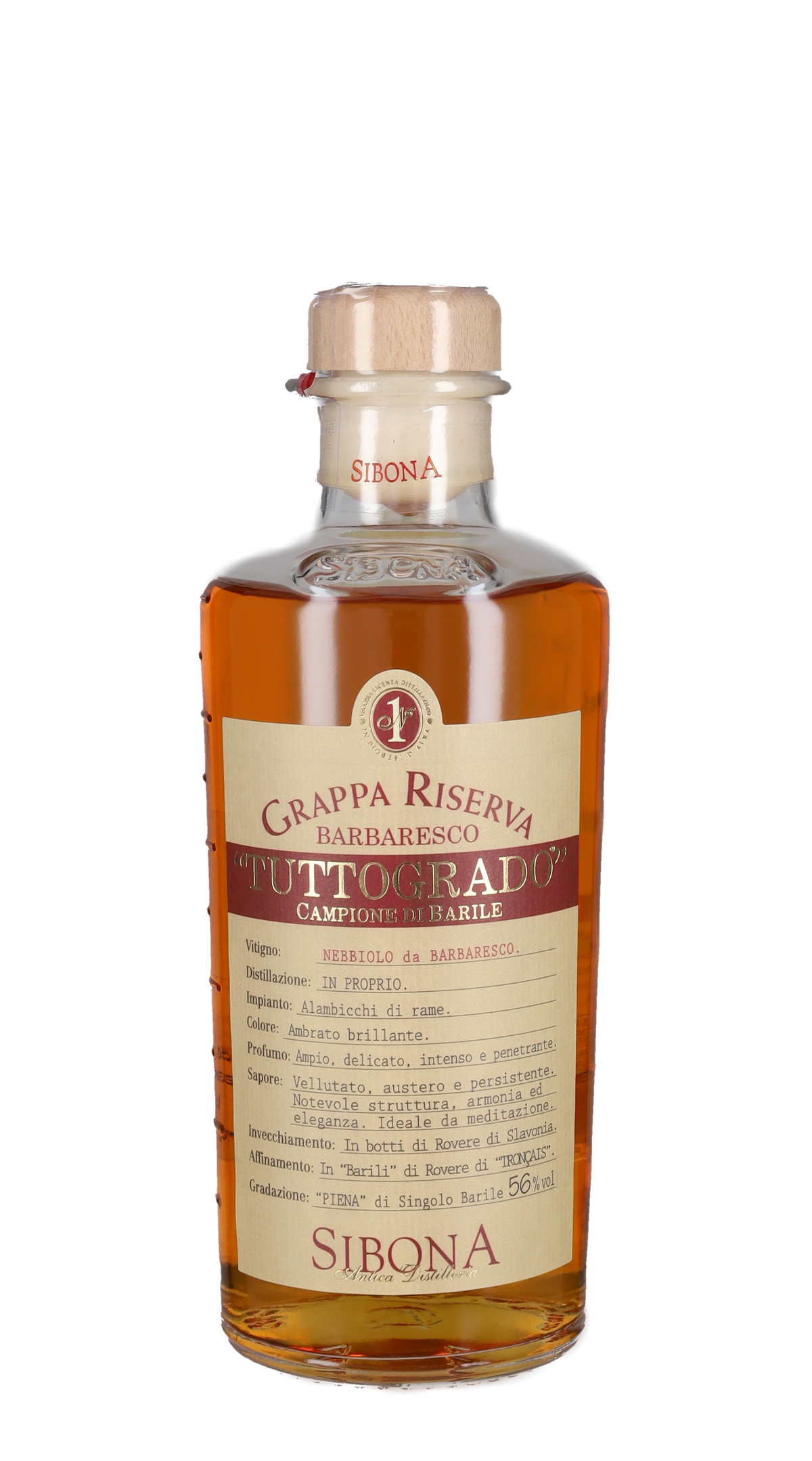 Grappa di Barbaresco Riserva 'Tuttogrado' Sibona - 50cl