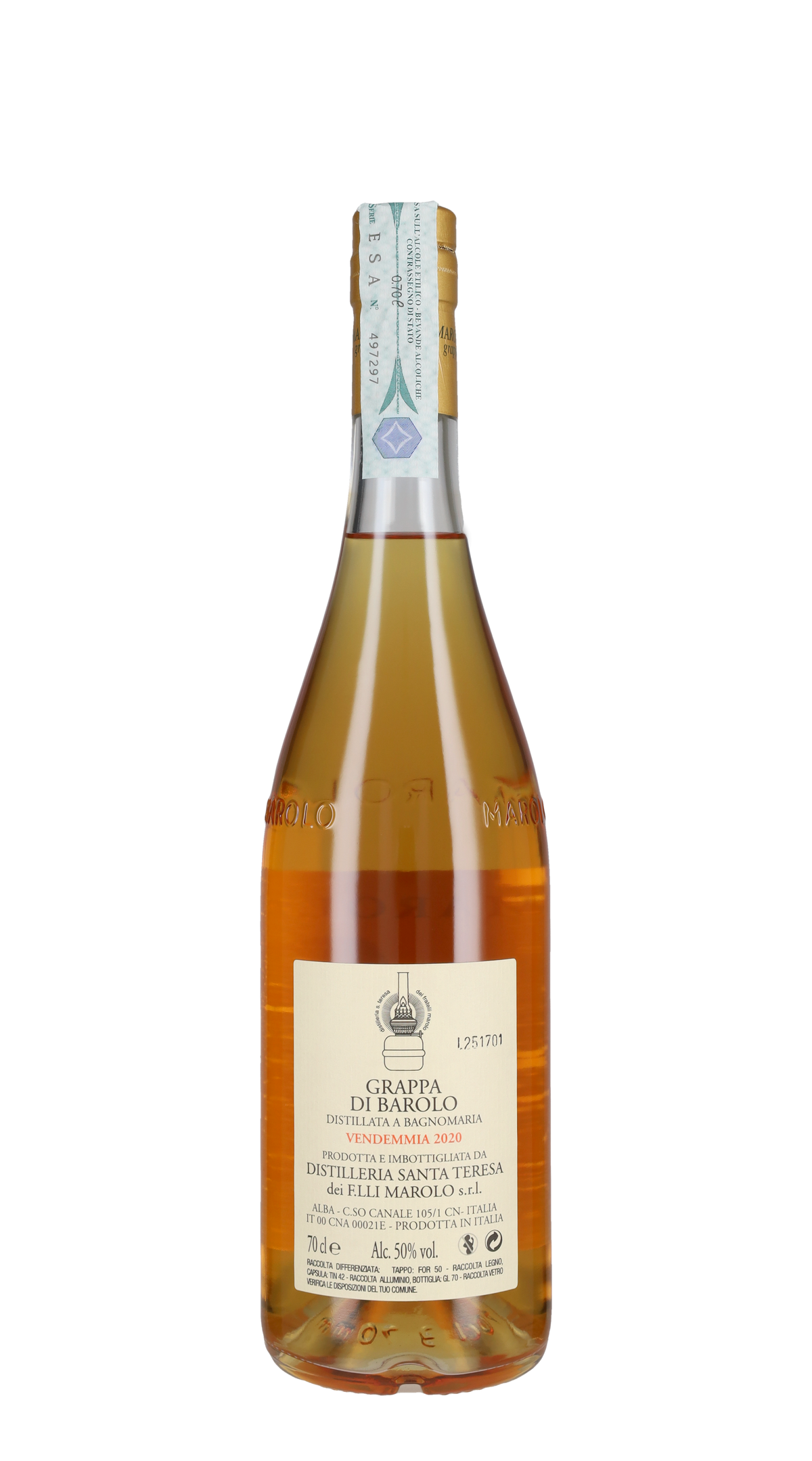 Grappa di Barolo in barrique Marolo