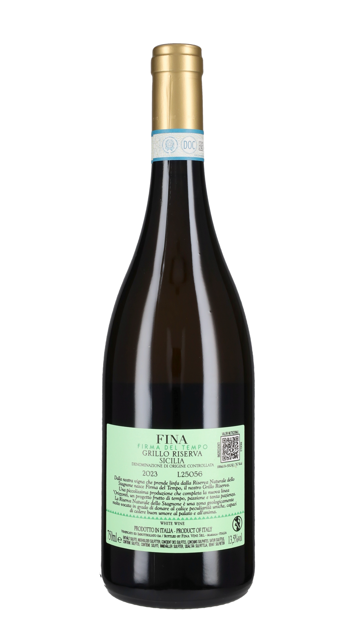 Grillo Riserva 'Firma del Tempo' Cantine Fina 2023