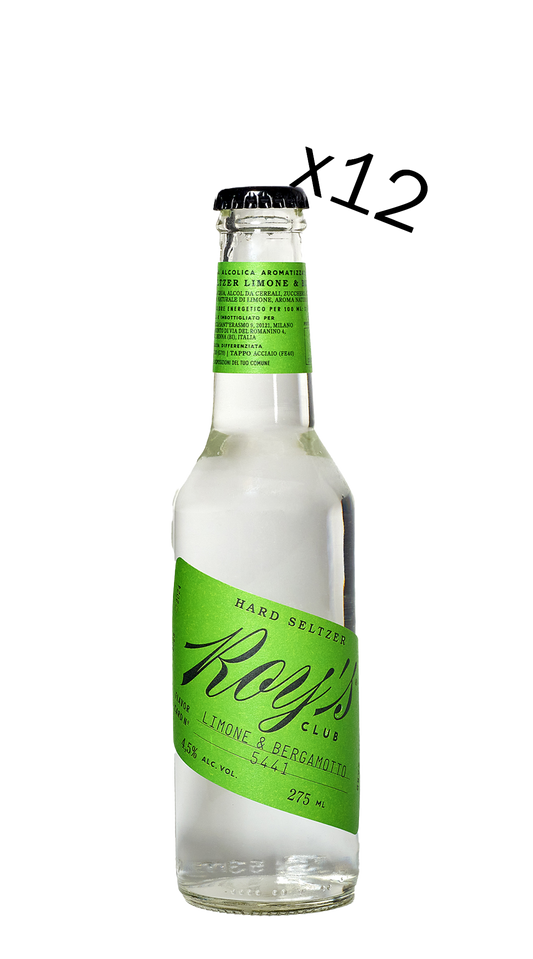 Hard Seltzer Limone e Bergamotto Roy's Club (12x275ml)