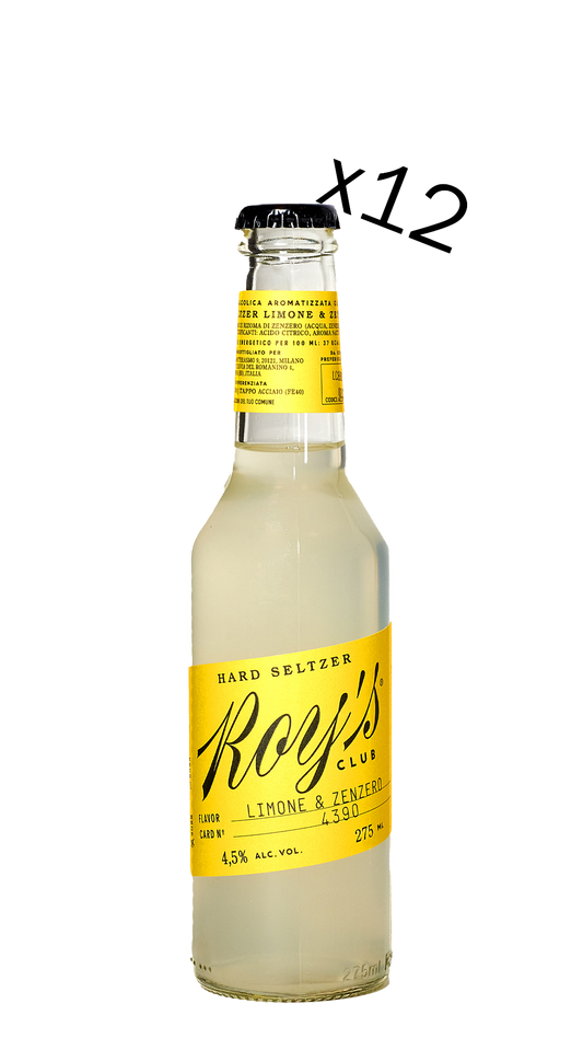 Hard Seltzer Limone Zenzero Roy's Club (12x275ml)