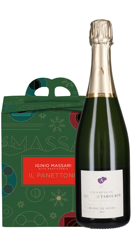 Il Panettone Iginio Massari Alta Pasticceria et Champagne Blanc de Noirs Tabourin