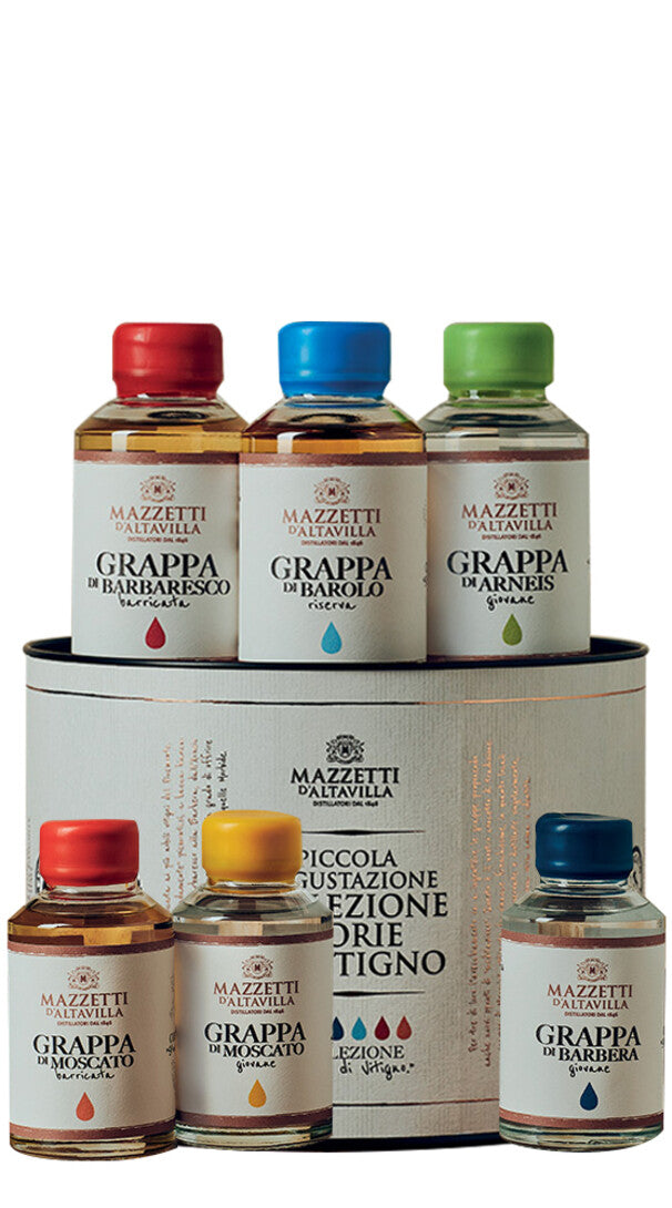 Box Grappa Degustazione Storie di Vitigno Mazzetti d'Altavilla