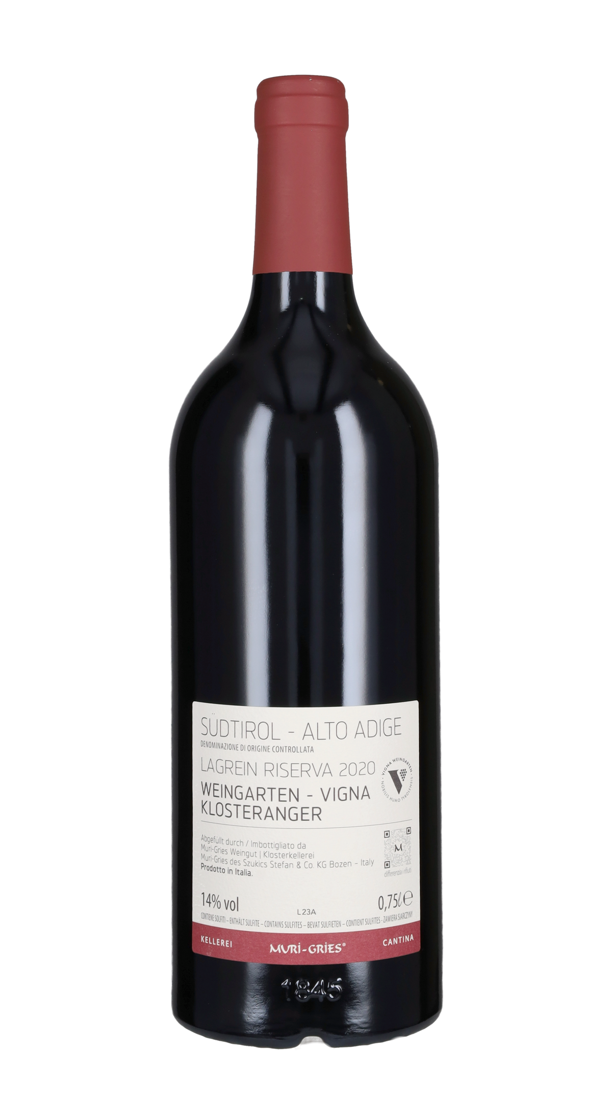 Lagrein Riserva 'Vigna Klosteranger' Muri - Gries 2020