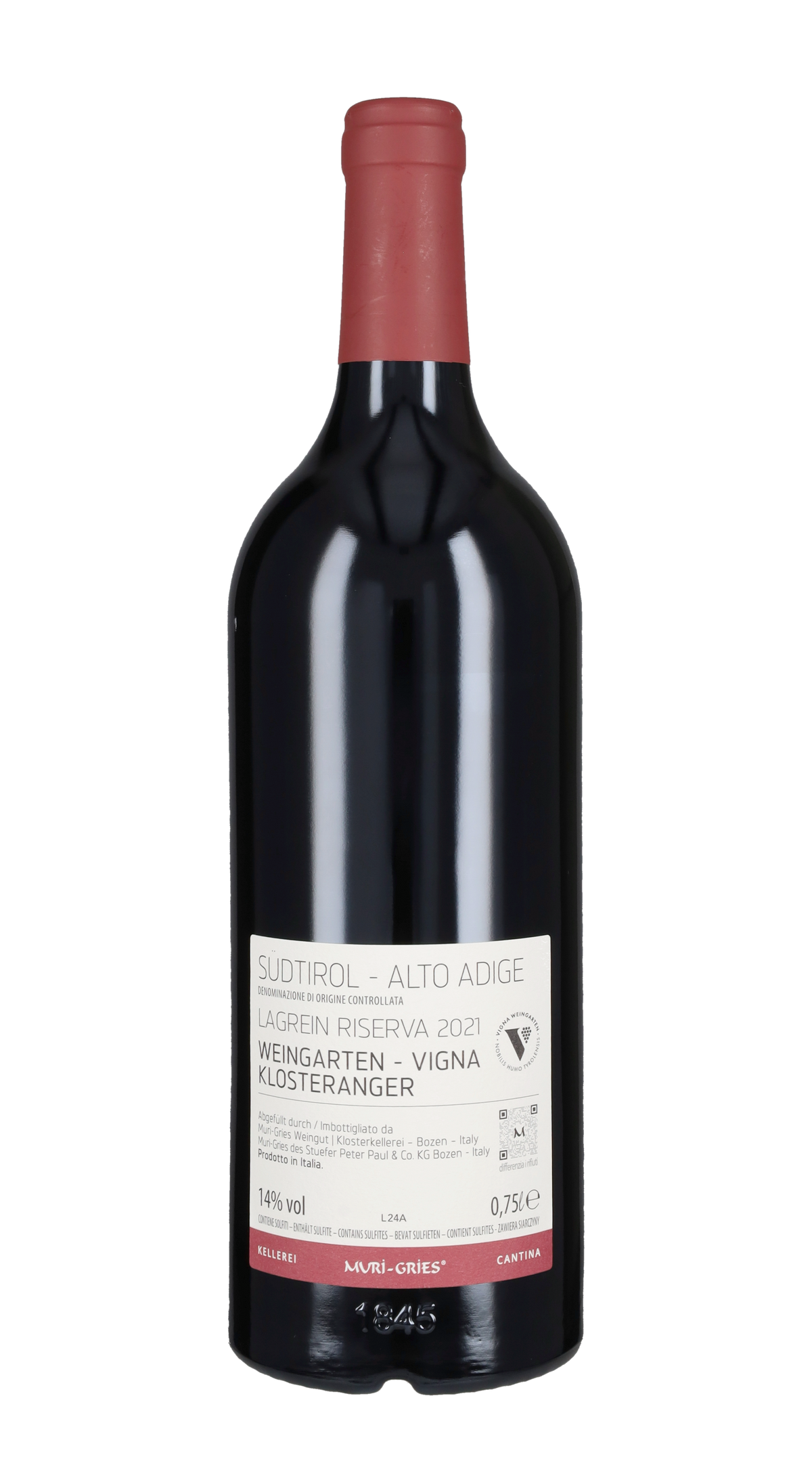 Lagrein Riserva 'Vigna Klosteranger' Muri - Gries 2021