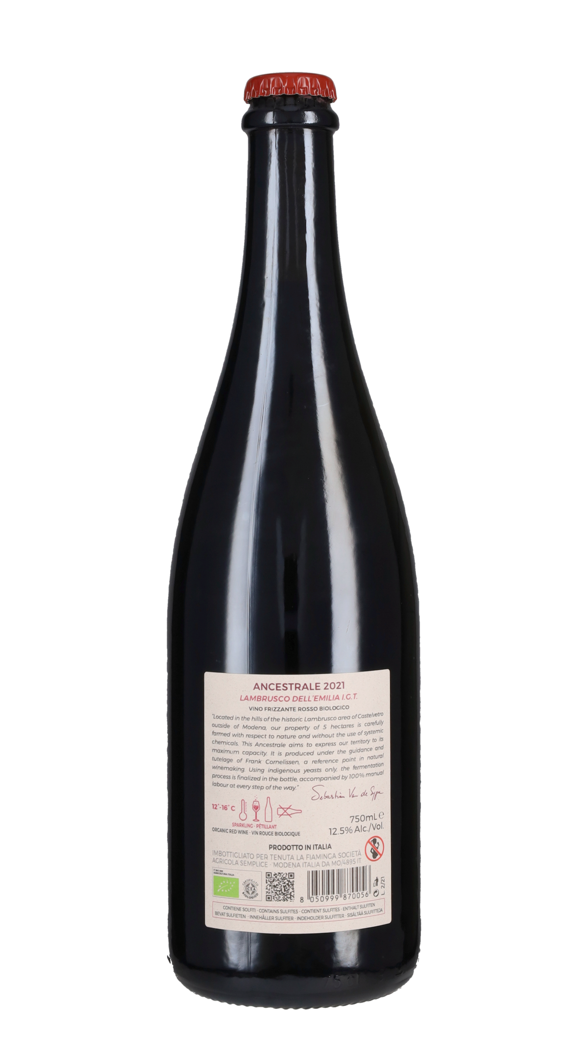 Lambrusco 'Ancestrale' Van de Sype 2021