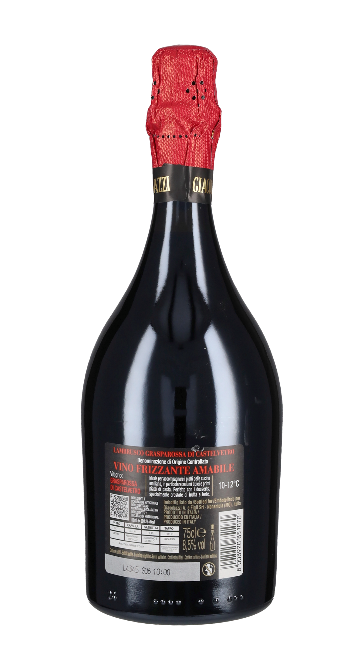Lambrusco Grasparossa di Castelvetro Amabile '2' Giacobazzi