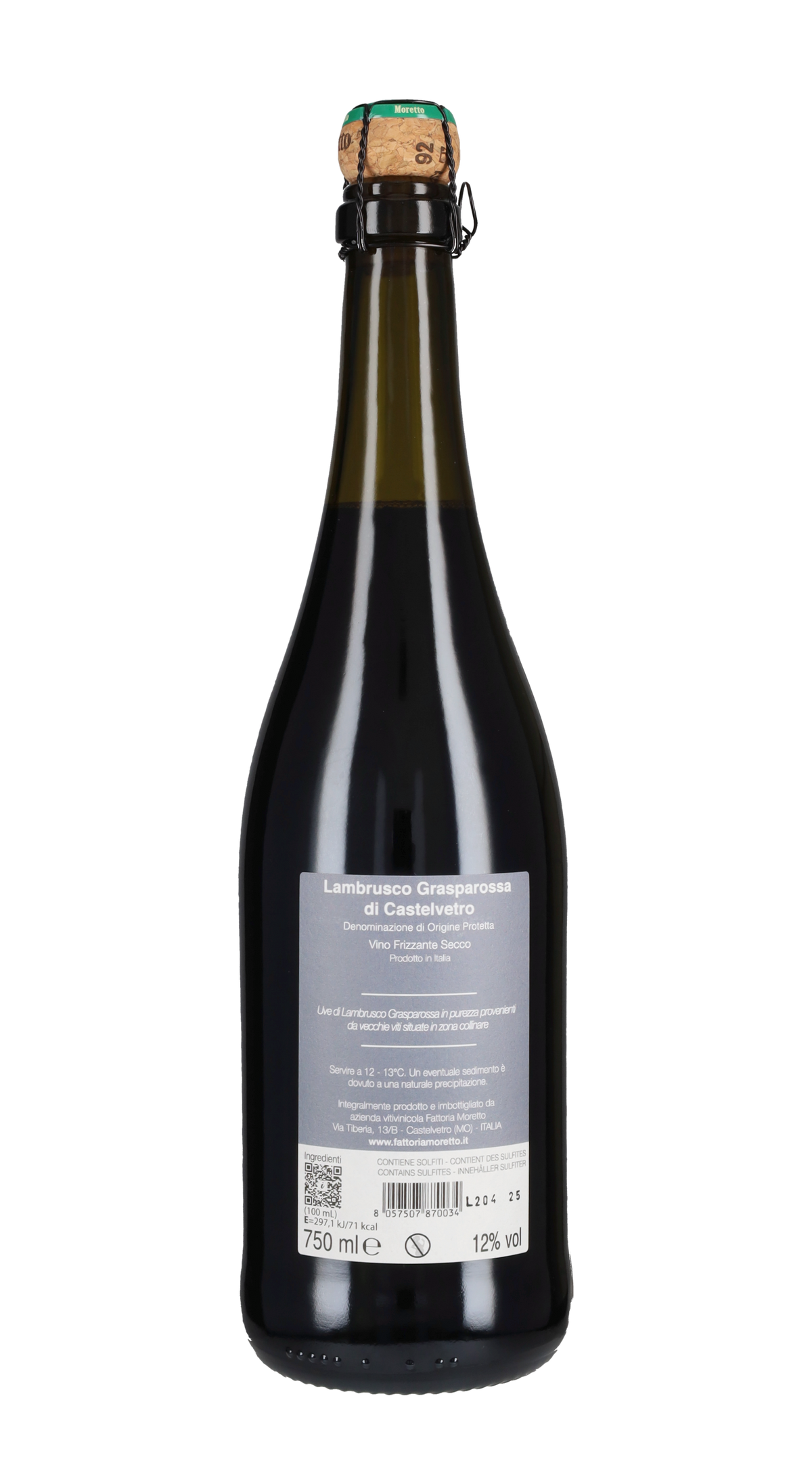 Lambrusco Grasparossa di Castelvetro 'Canova' Fattoria Moretto