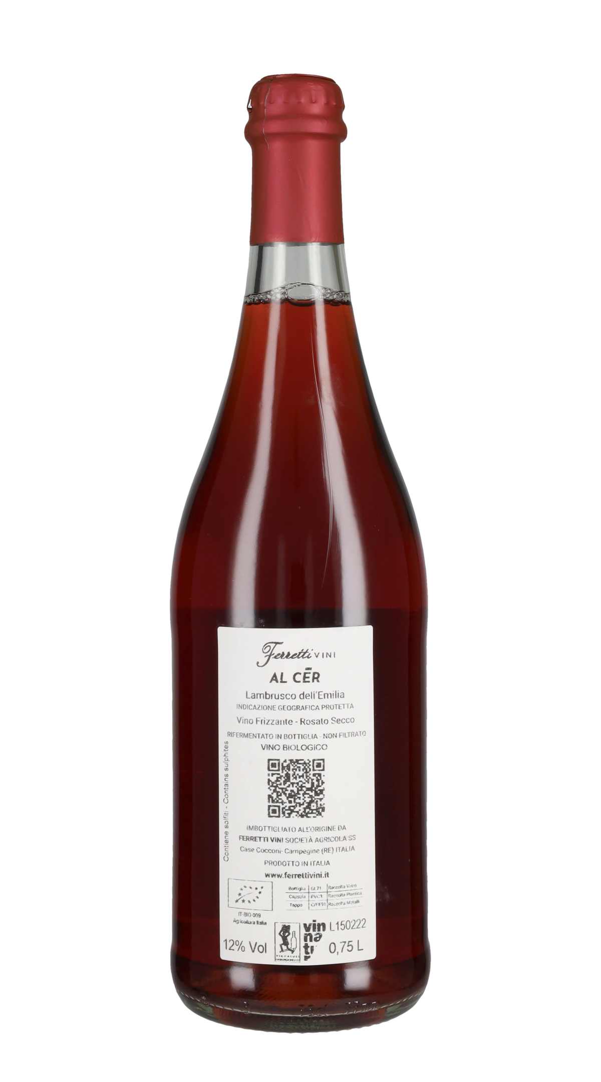 Lambrusco Rosato Frizzante 'Al Cer' Ferretti 2022