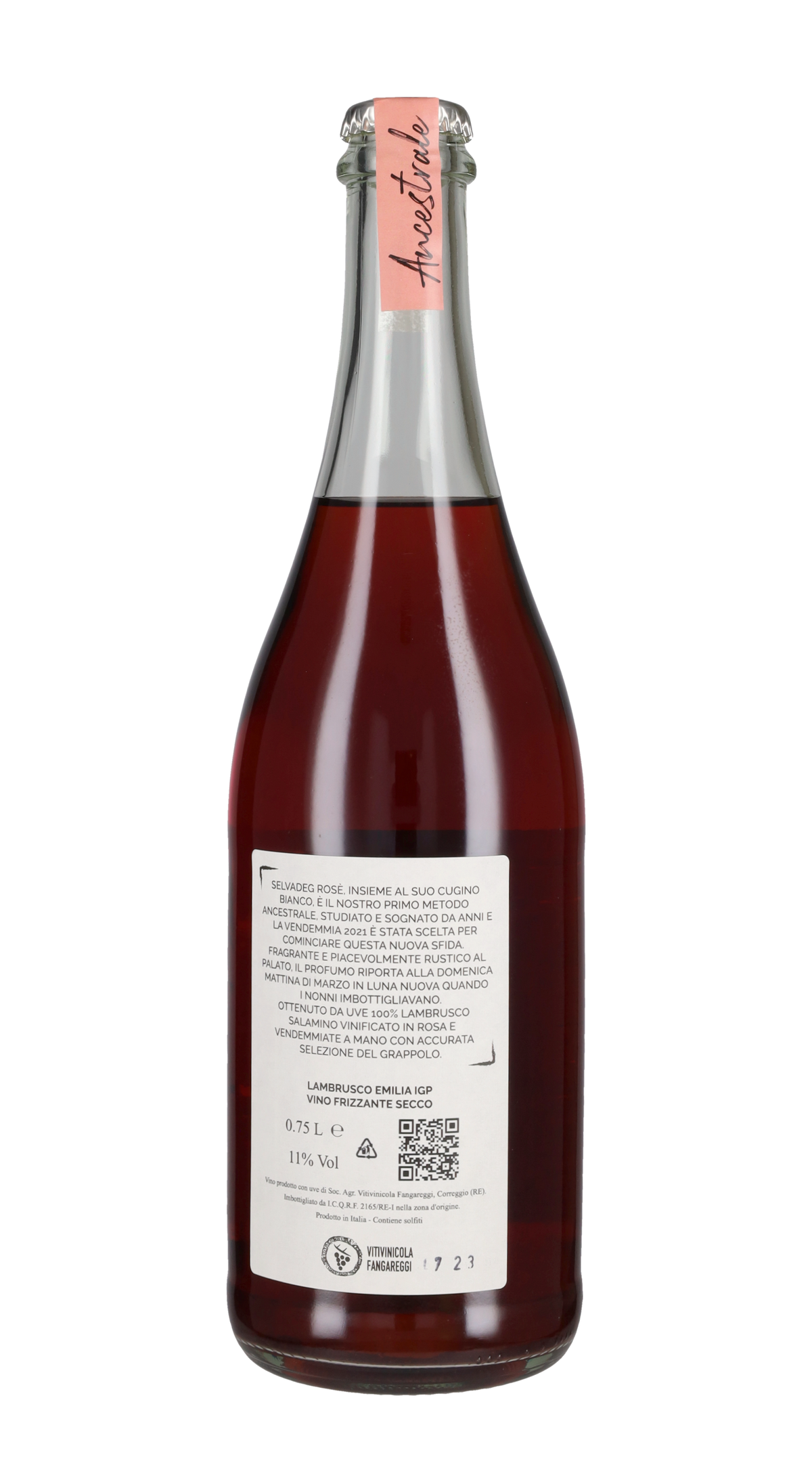 Lambrusco Rosè Frizzante Ancestrale 'Selvadeg' Fangareggi
