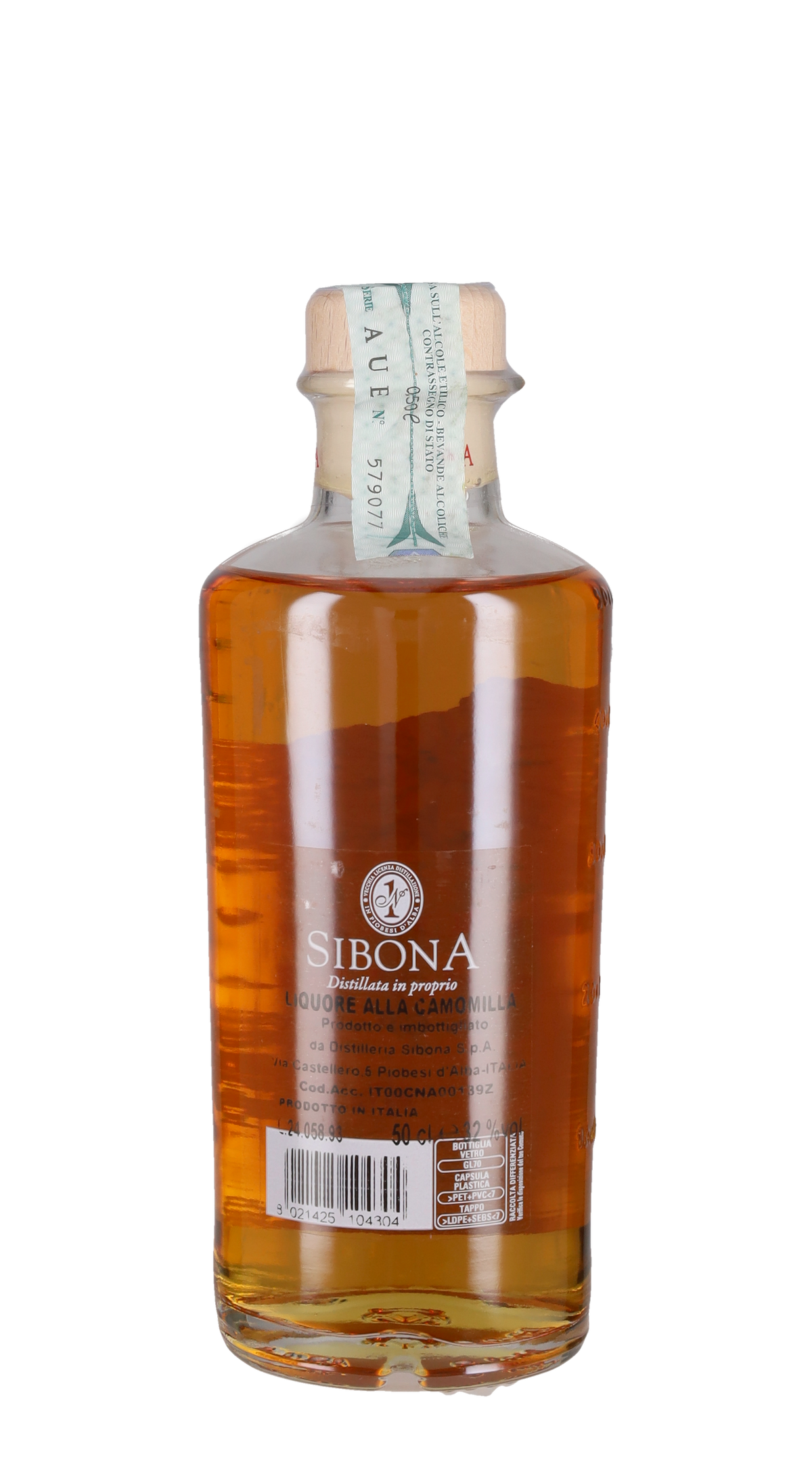 Liquore alla Camomilla in Grappa Finissima Sibona - 50cl
