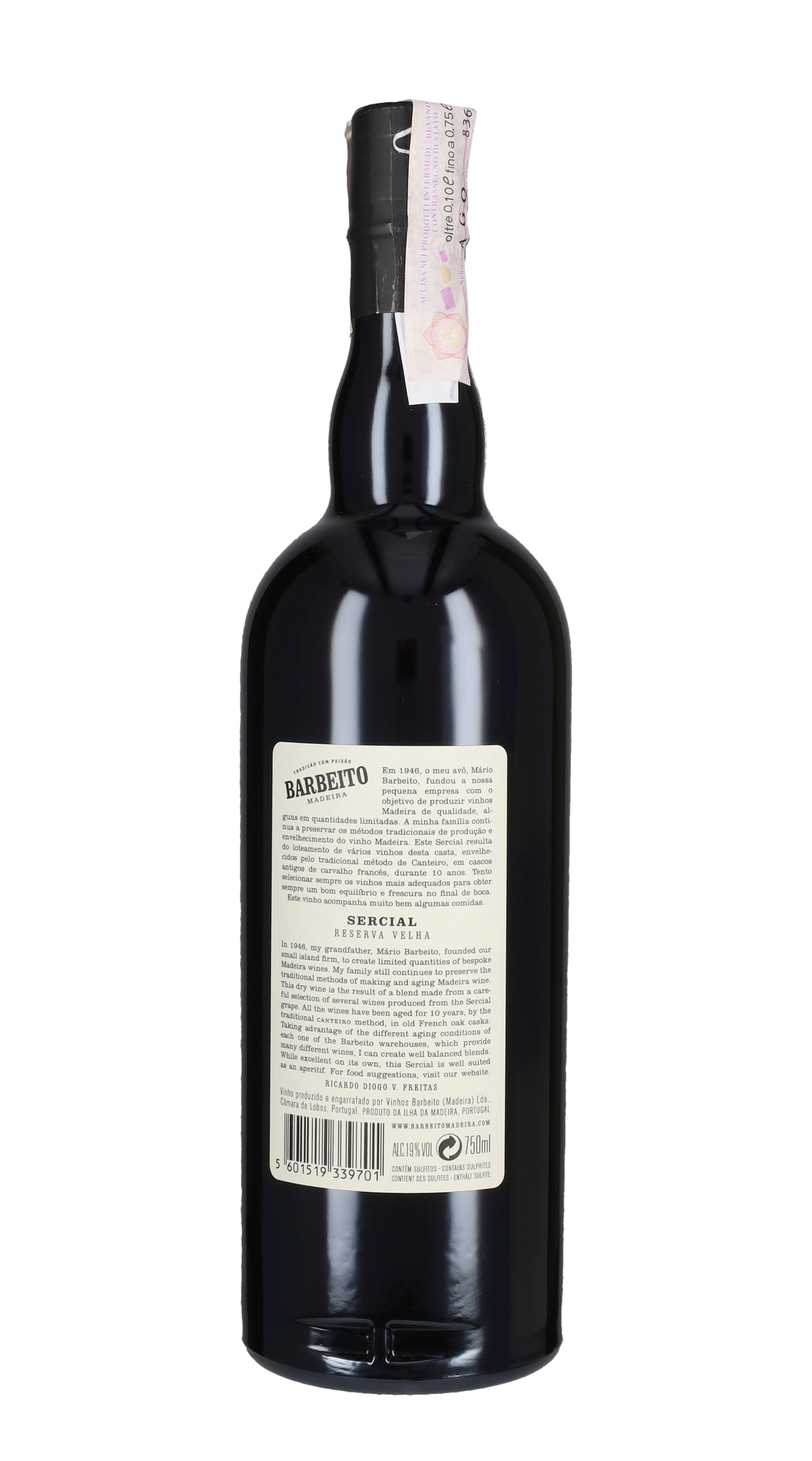 Madeira Seco Sercial 10 YO Barbeito