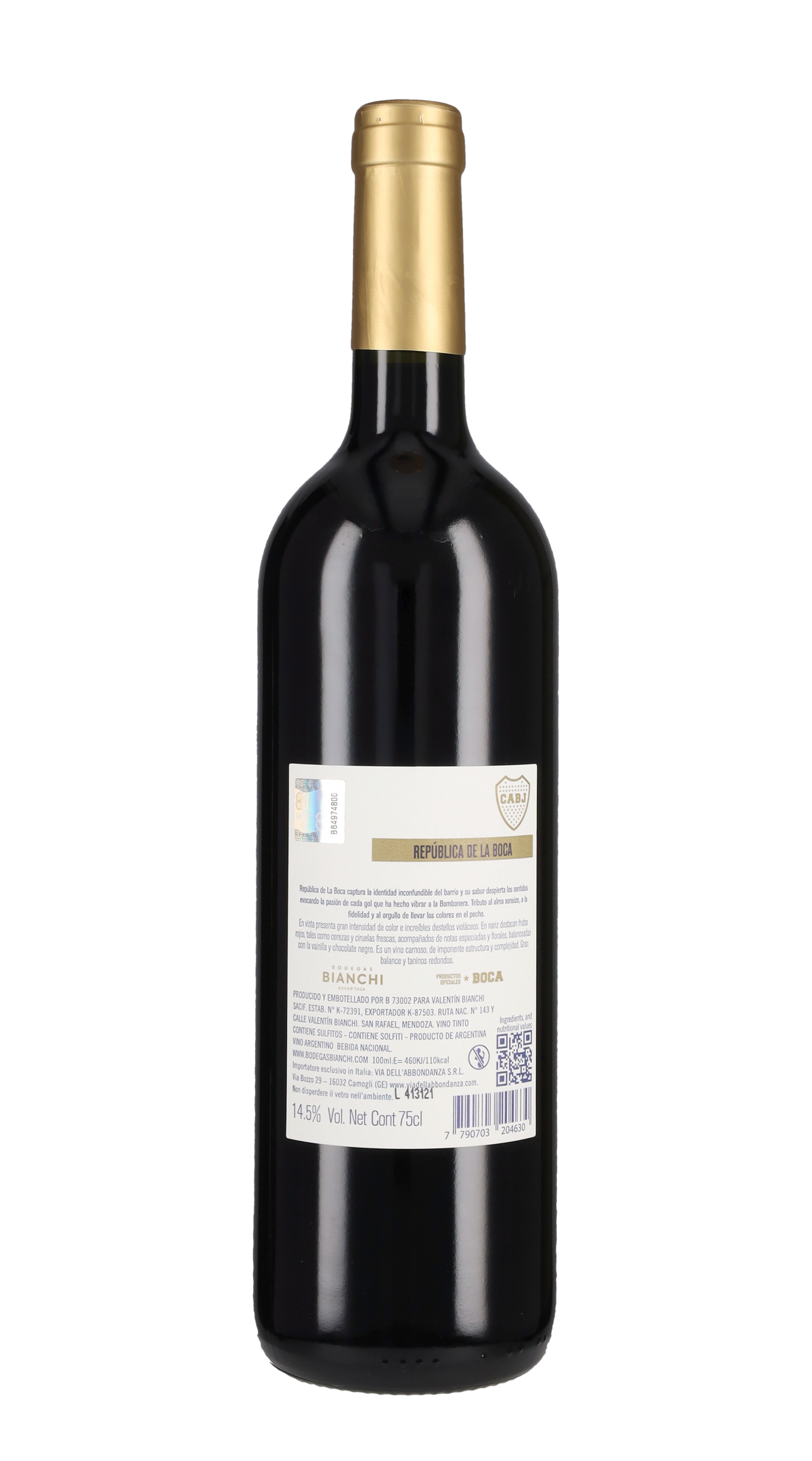 Malbec 'Republica de la Boca' Bodegas Bianchi 2021