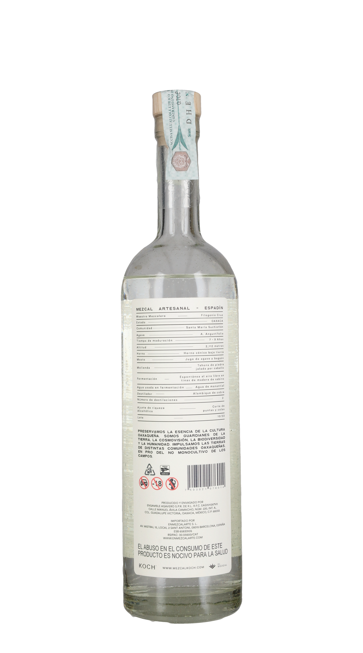 Mezcal Joven Artesanal Maguey Koch 