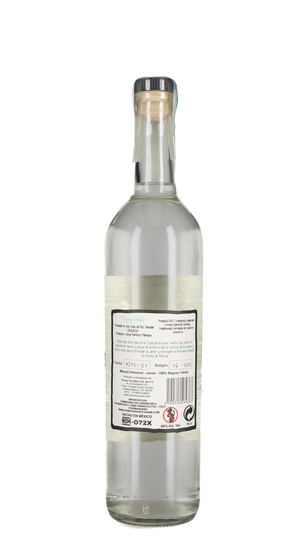 Mezcal Joven Yuu Baal Tobala
