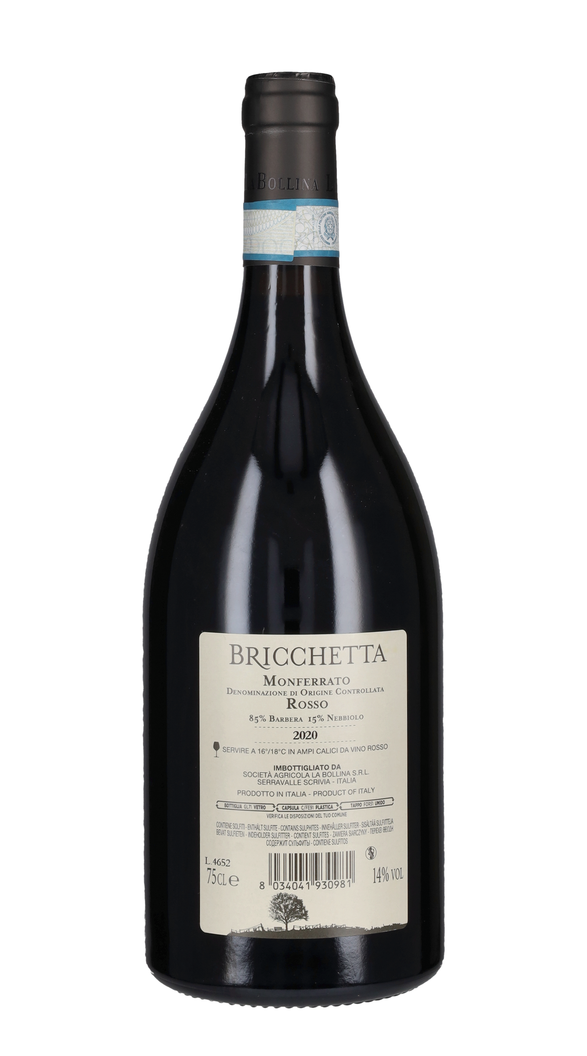 Monferrato Rosso 'Bricchetta' La Bollina 2020