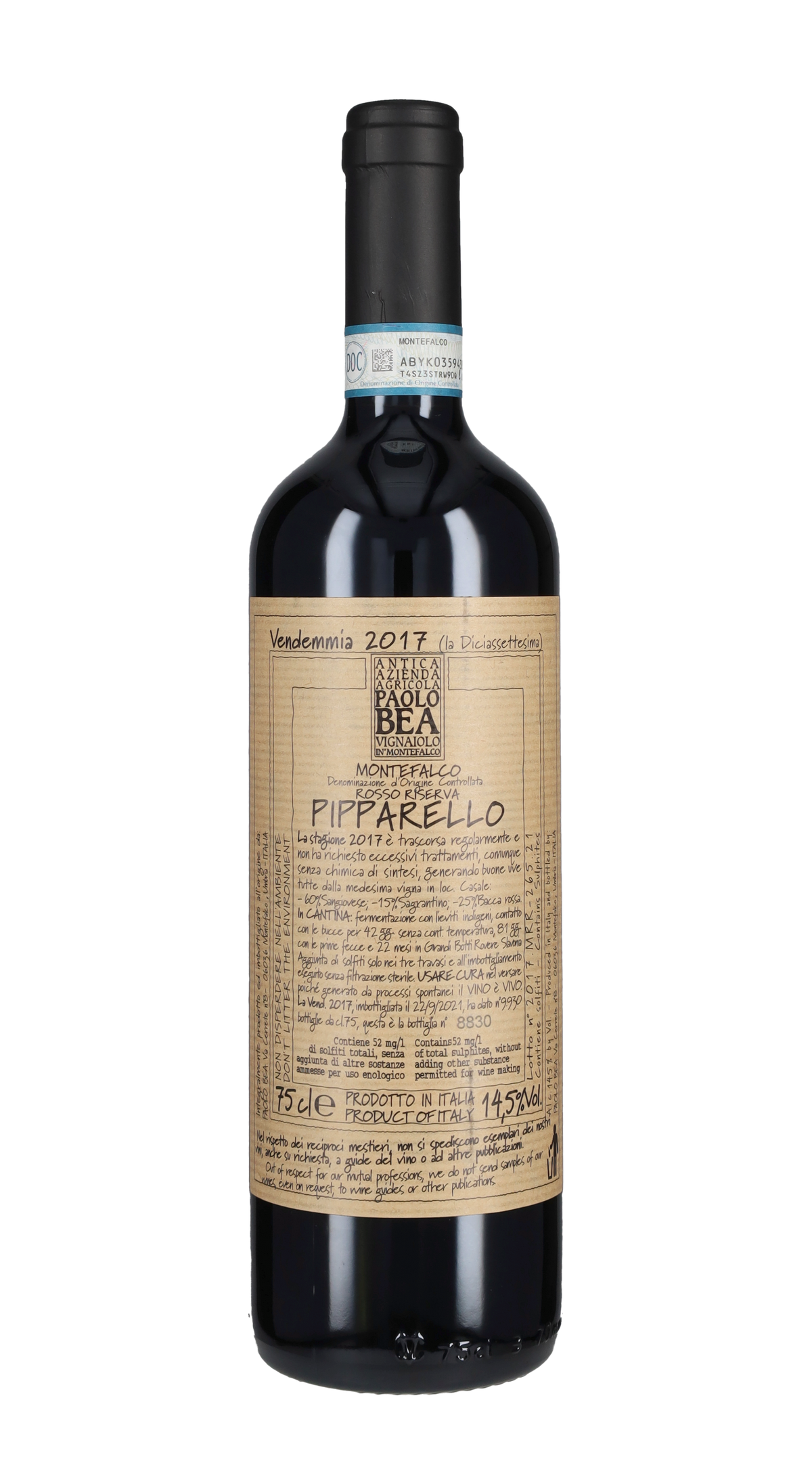 Montefalco Rosso Riserva 'Pipparello' Paolo Bea 2017